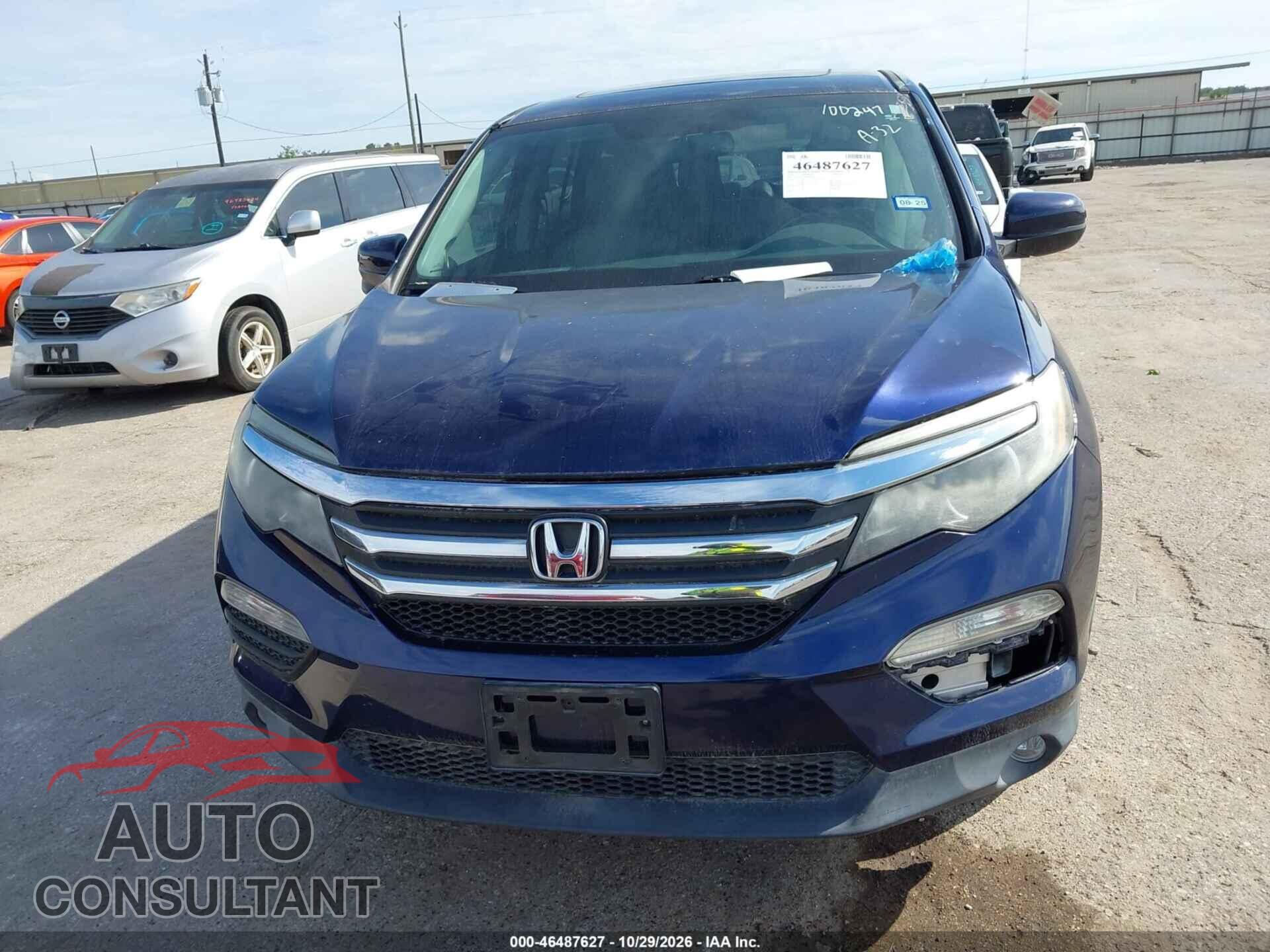 HONDA PILOT 2016 - 5FNYF5H54GB059093
