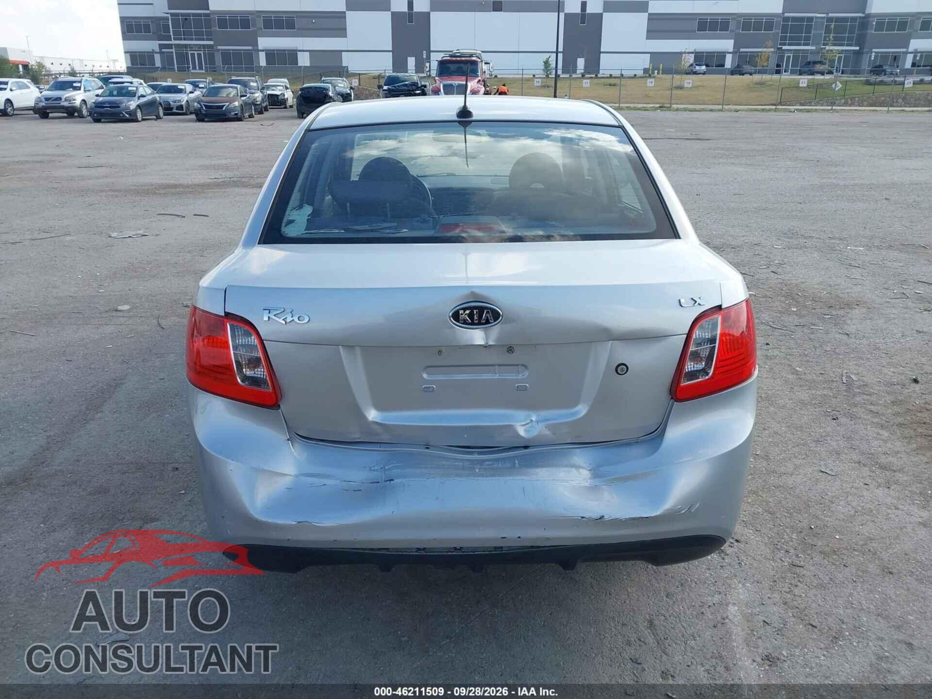 KIA RIO 2011 - KNADH4A33B6923788