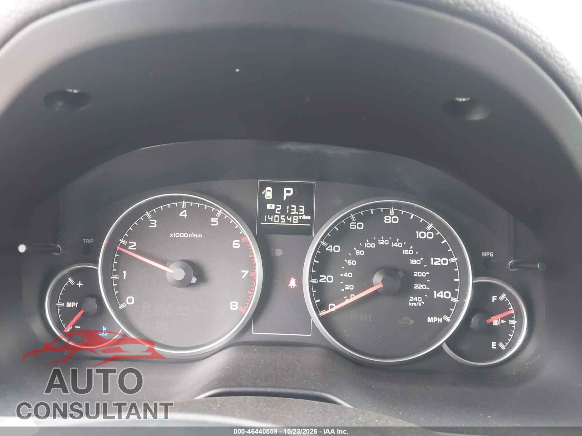 SUBARU OUTBACK 2013 - 4S4BRBBC7D3275446