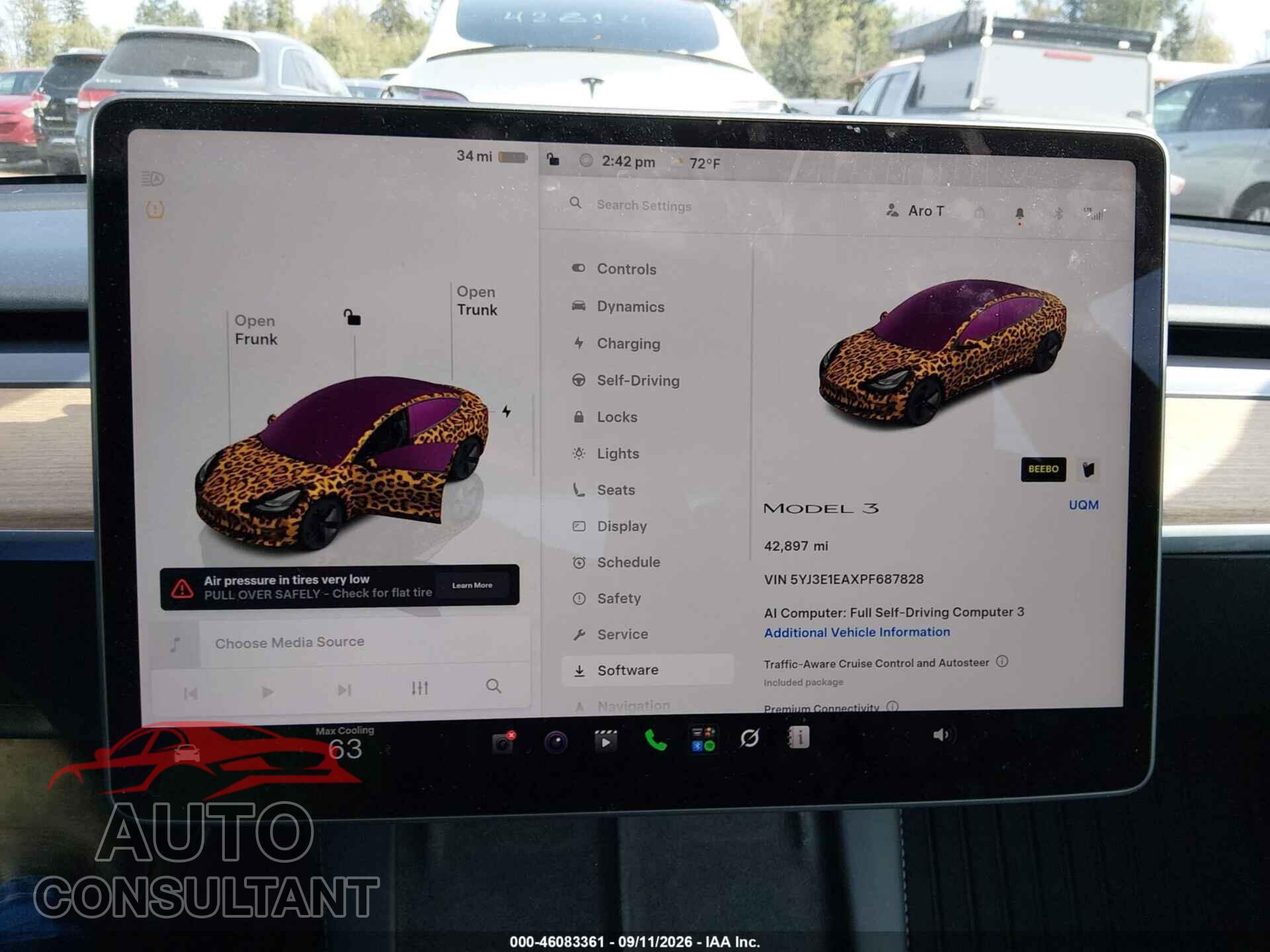 TESLA MODEL 3 2023 - 5YJ3E1EAXPF687828