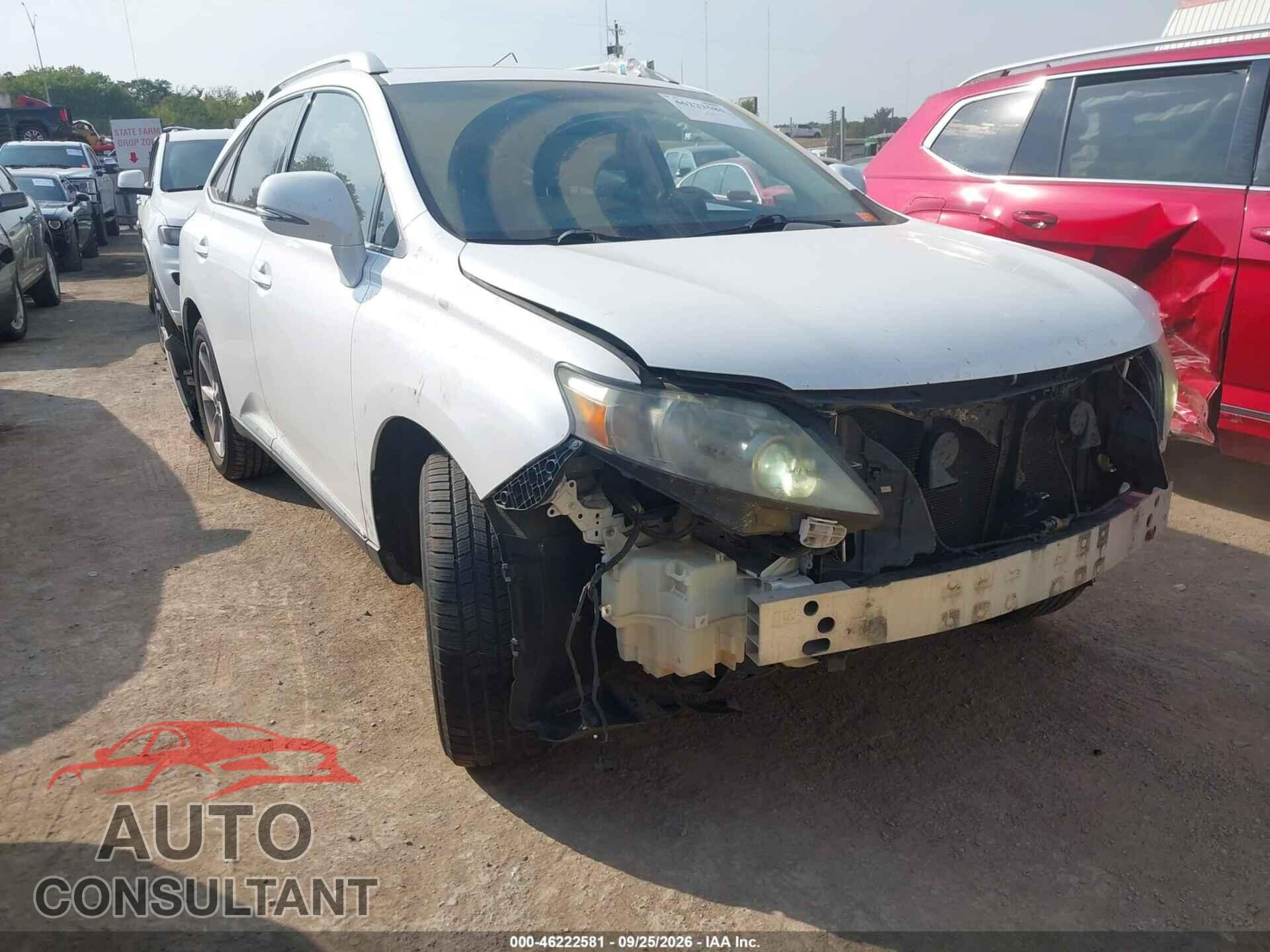LEXUS RX 350 2011 - 2T2BK1BA4BC107717