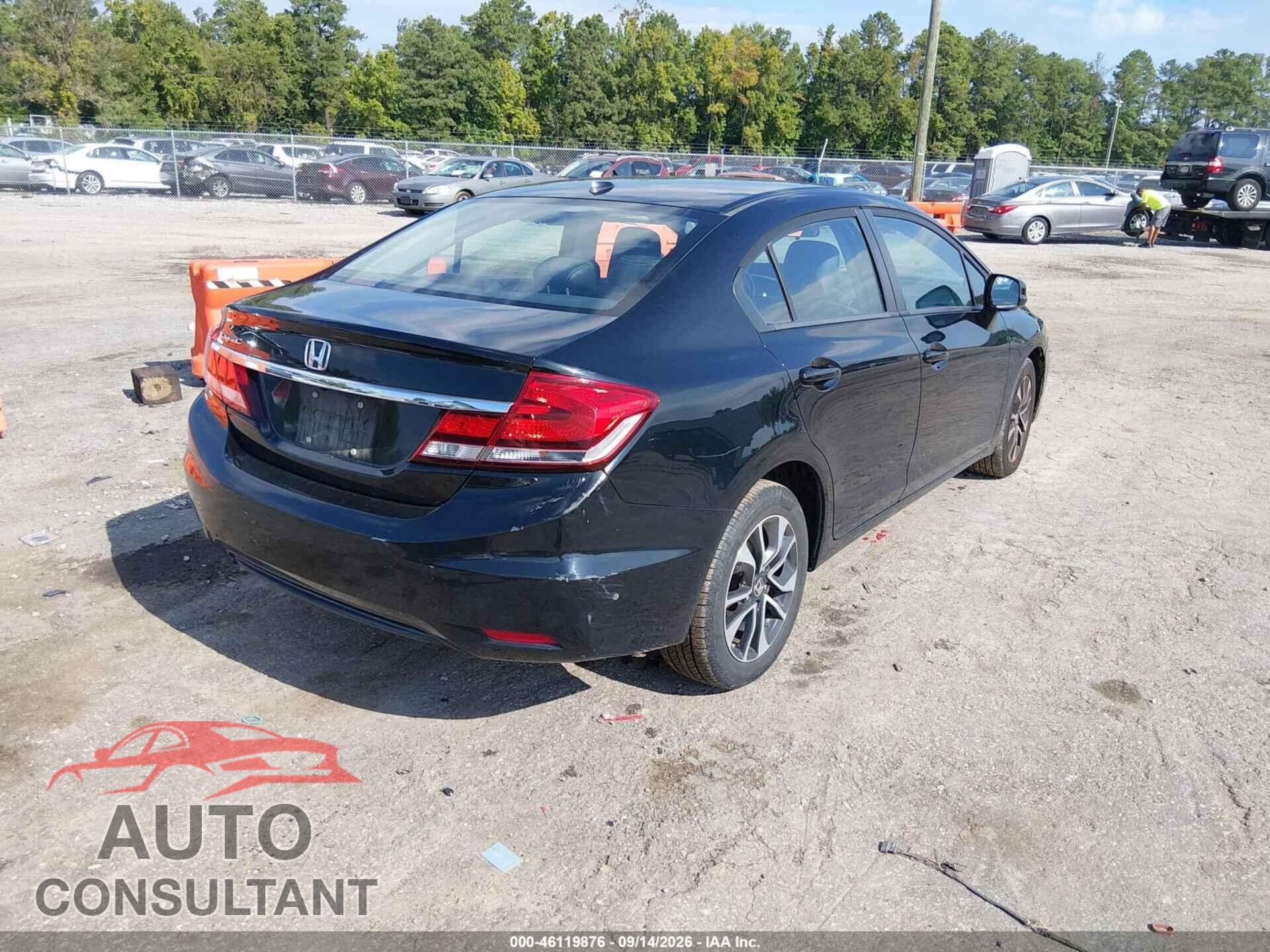HONDA CIVIC 2013 - 19XFB2F94DE285367