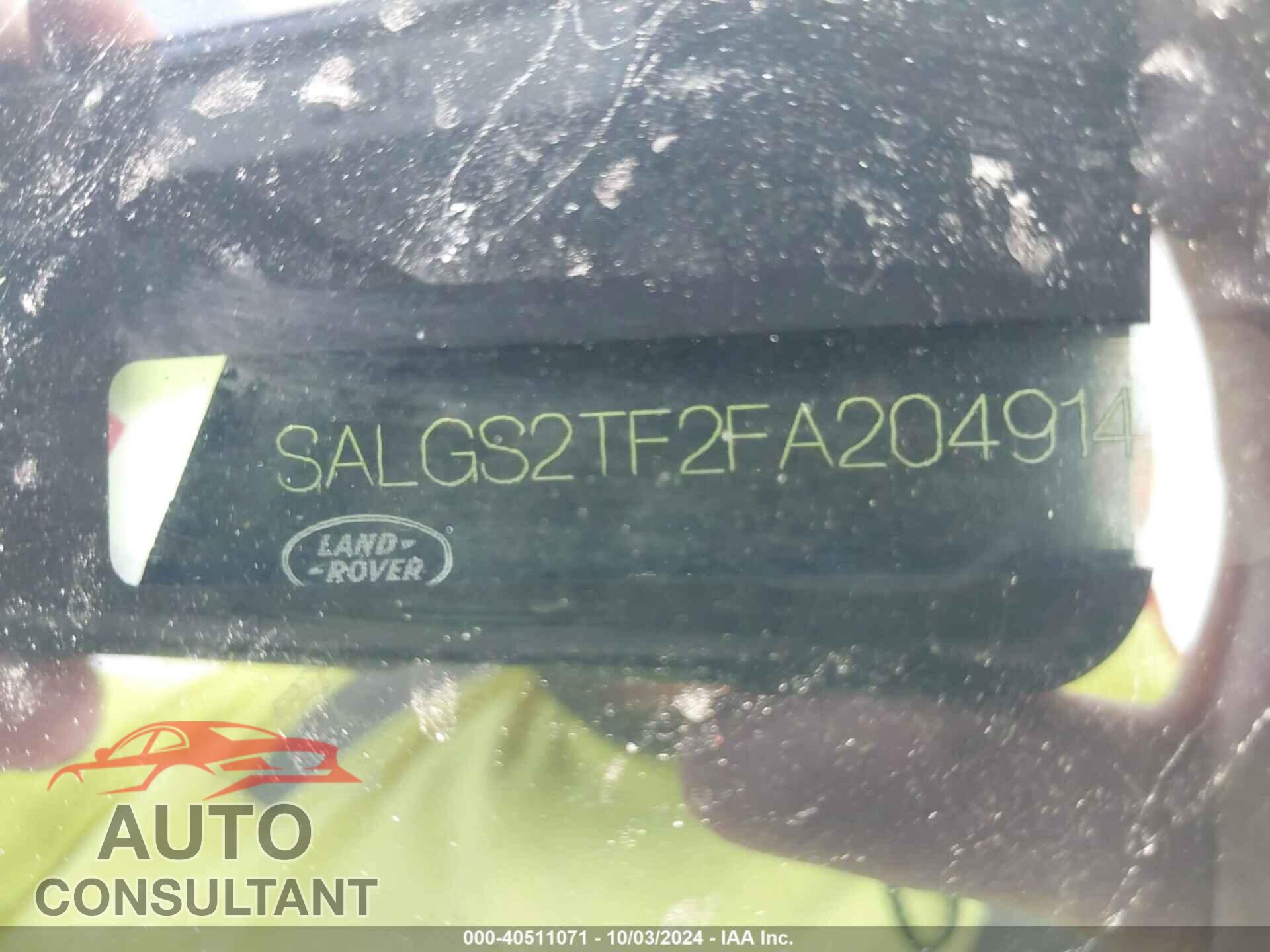 LAND ROVER RANGE ROVER 2015 - SALGS2TF2FA204914