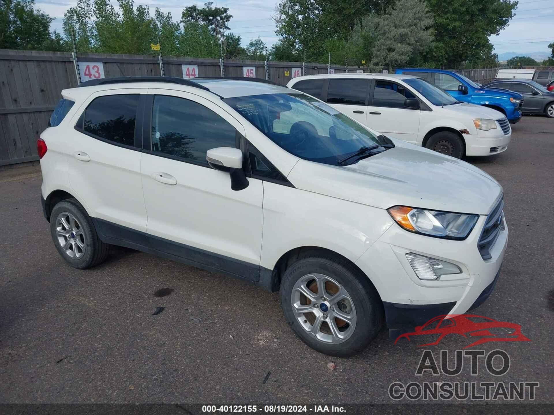 FORD ECOSPORT 2020 - MAJ3S2GE9LC383109