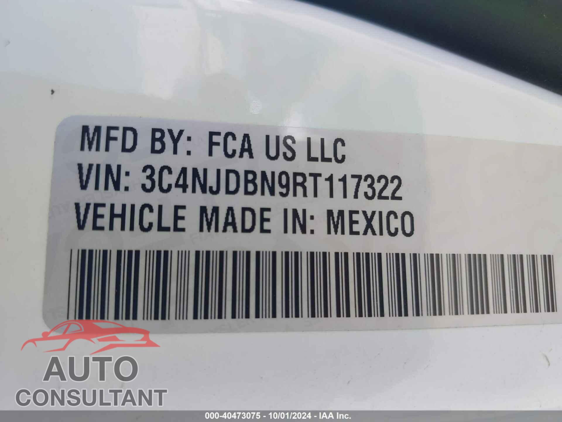 JEEP COMPASS 2024 - 3C4NJDBN9RT117322
