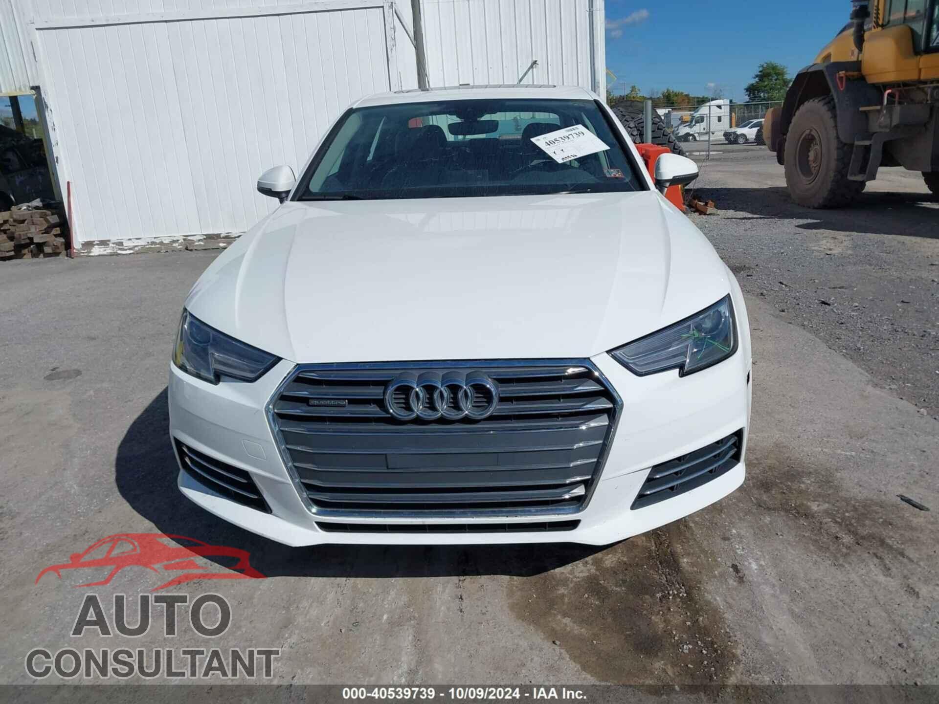 AUDI A4 2017 - WAUANAF44HN053916