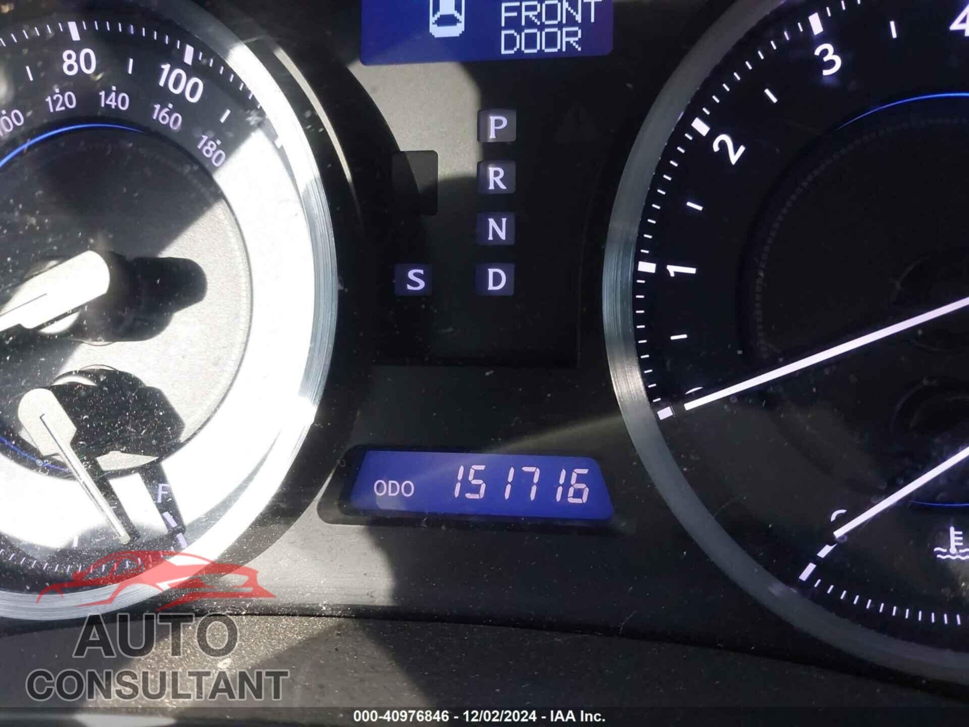 LEXUS IS 250 2012 - JTHBF5C2XC5170261