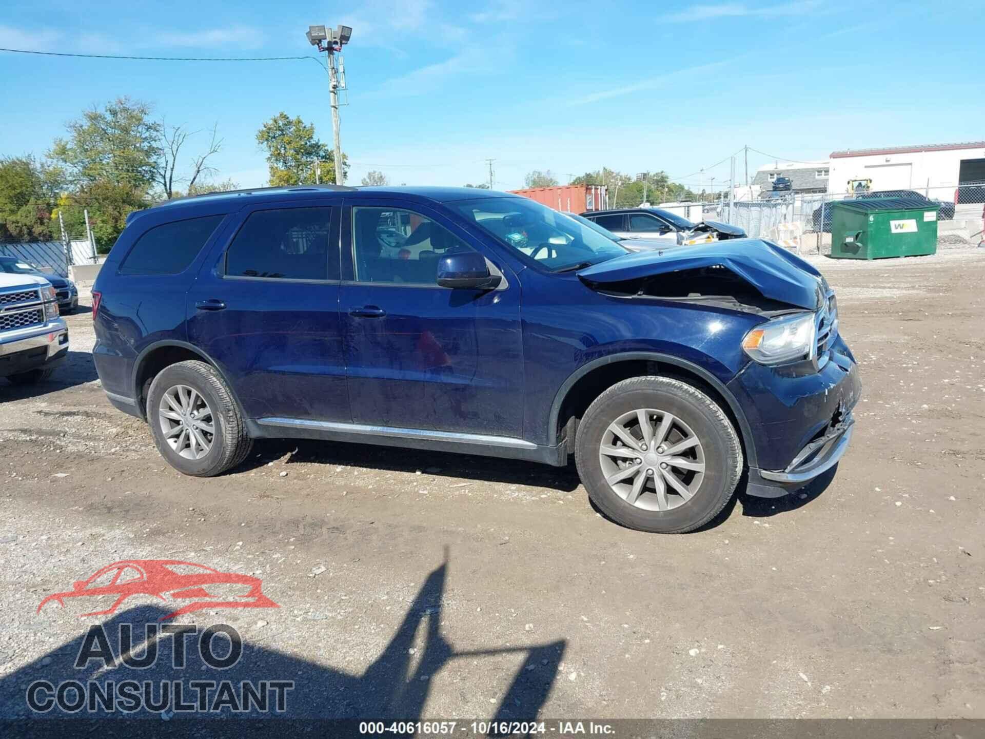DODGE DURANGO 2017 - 1C4RDJAG0HC623528