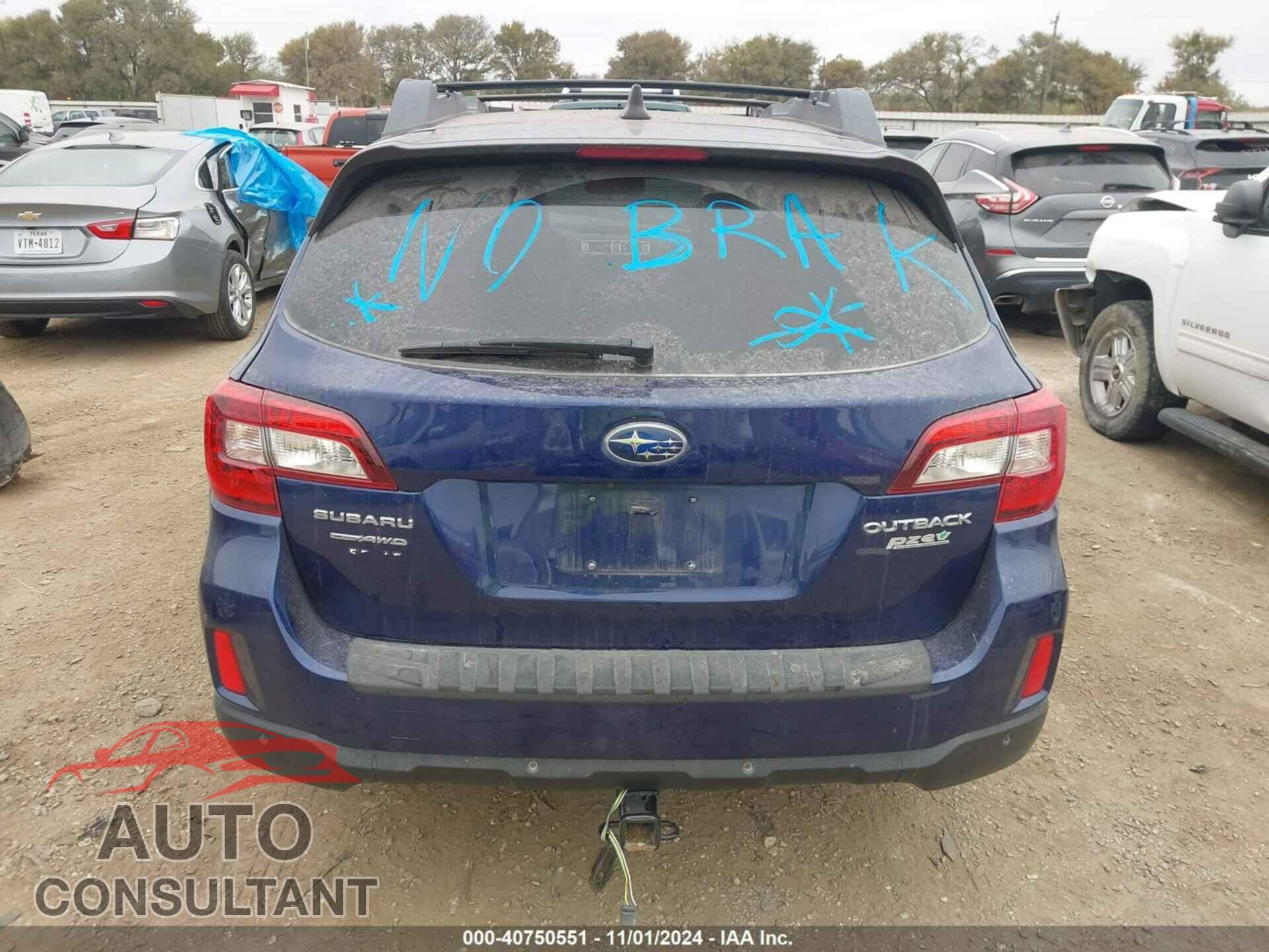 SUBARU OUTBACK 2017 - 4S4BSANC2H3279890