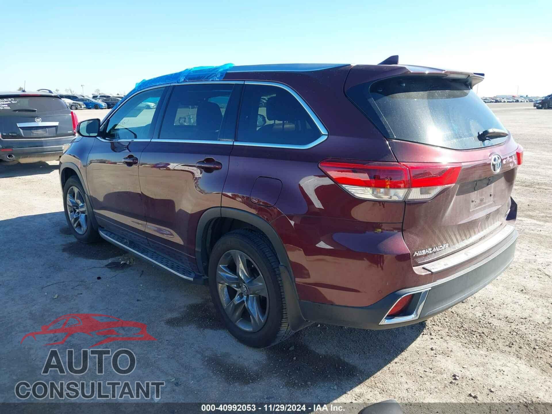 TOYOTA HIGHLANDER 2017 - 5TDYZRFH1HS220931