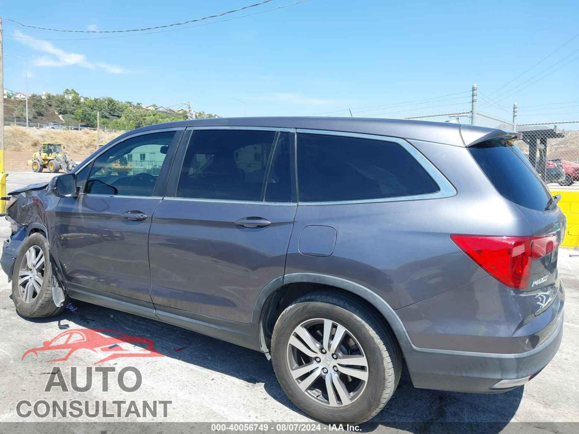 HONDA PILOT 2017 - 5FNYF5H52HB033755
