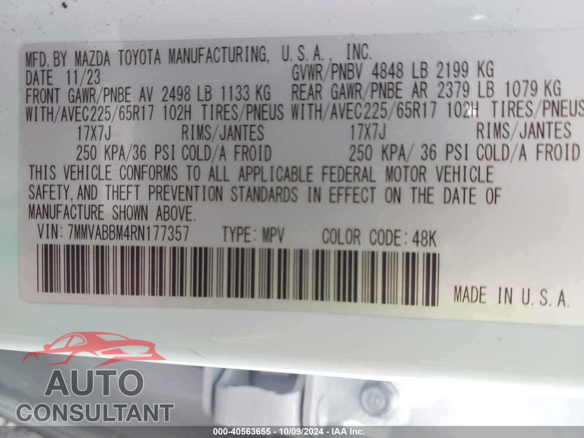 MAZDA CX-50 2024 - 7MMVABBM4RN177357