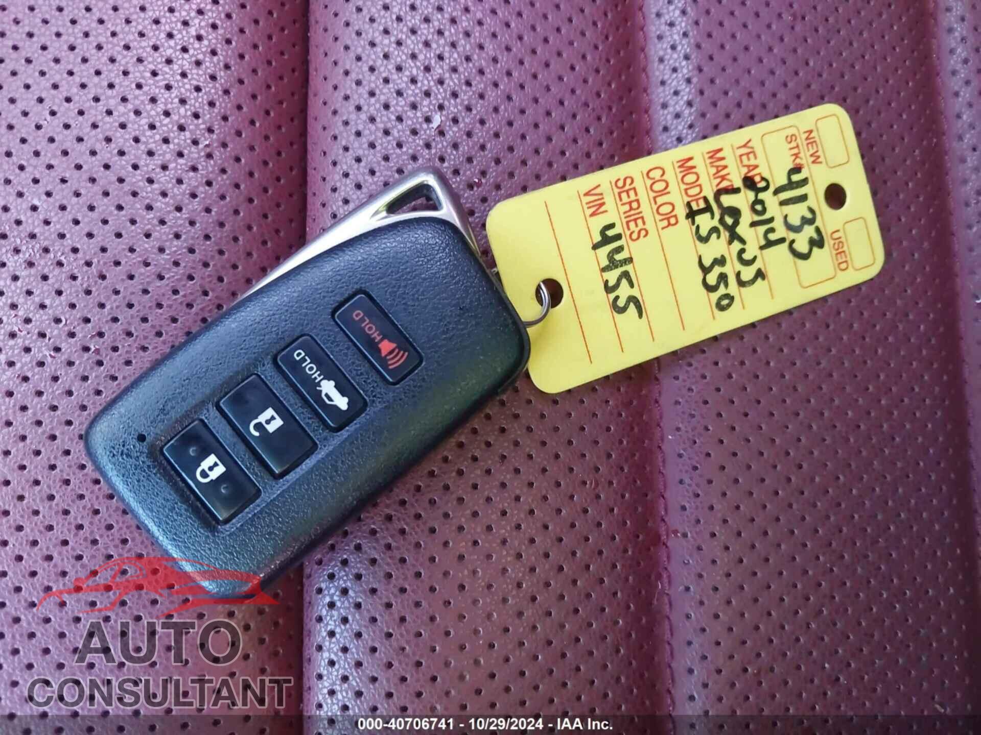 LEXUS IS 350 2014 - JTHCE1D23E5004455