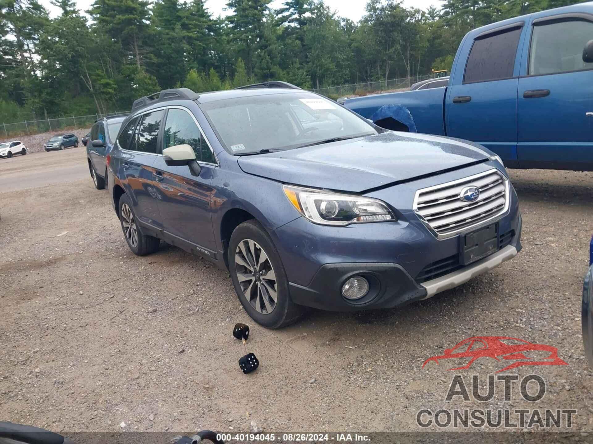 SUBARU OUTBACK 2017 - 4S4BSAKC7H3368732