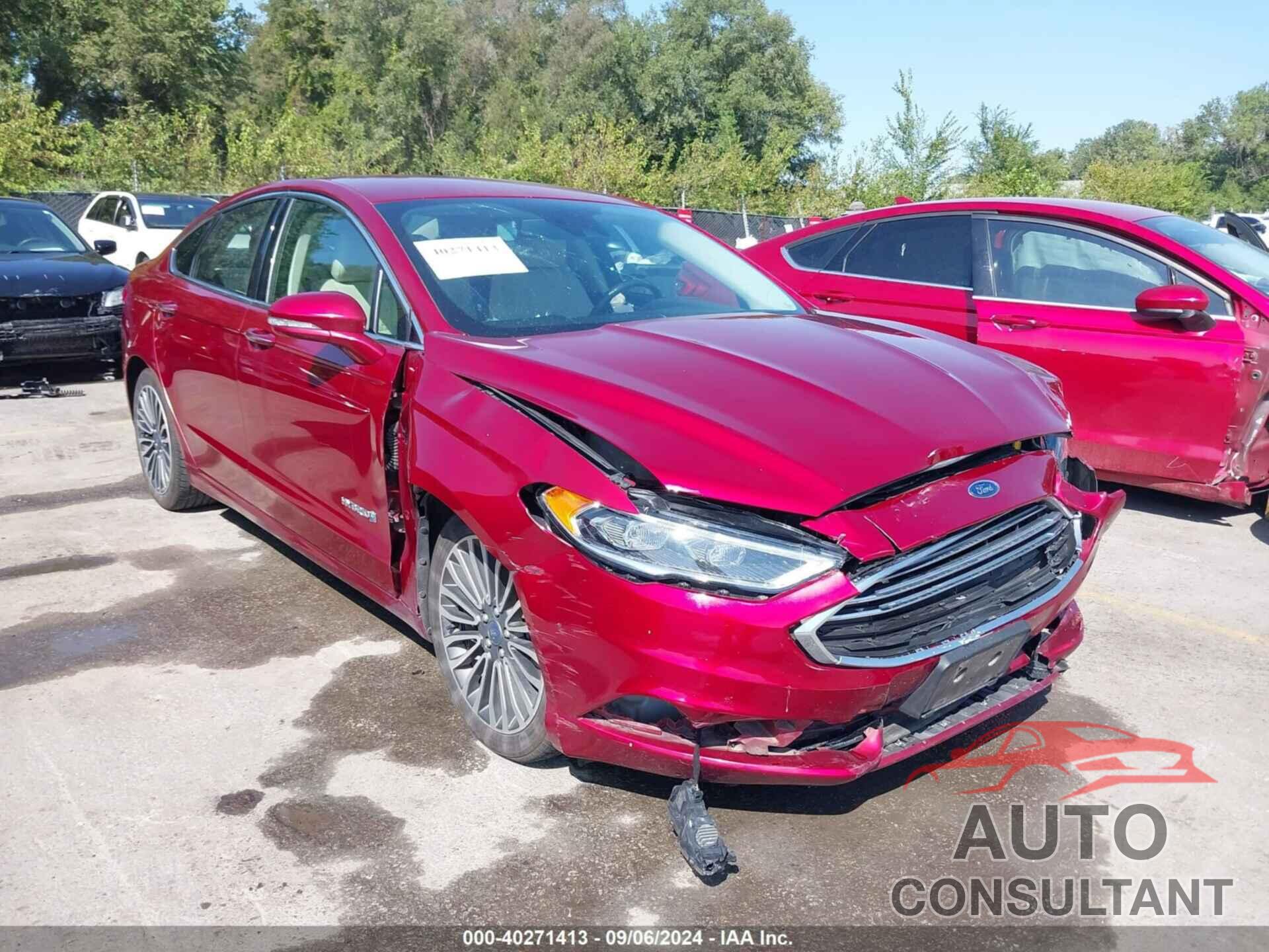 FORD FUSION HYBRID 2018 - 3FA6P0RU5JR203792