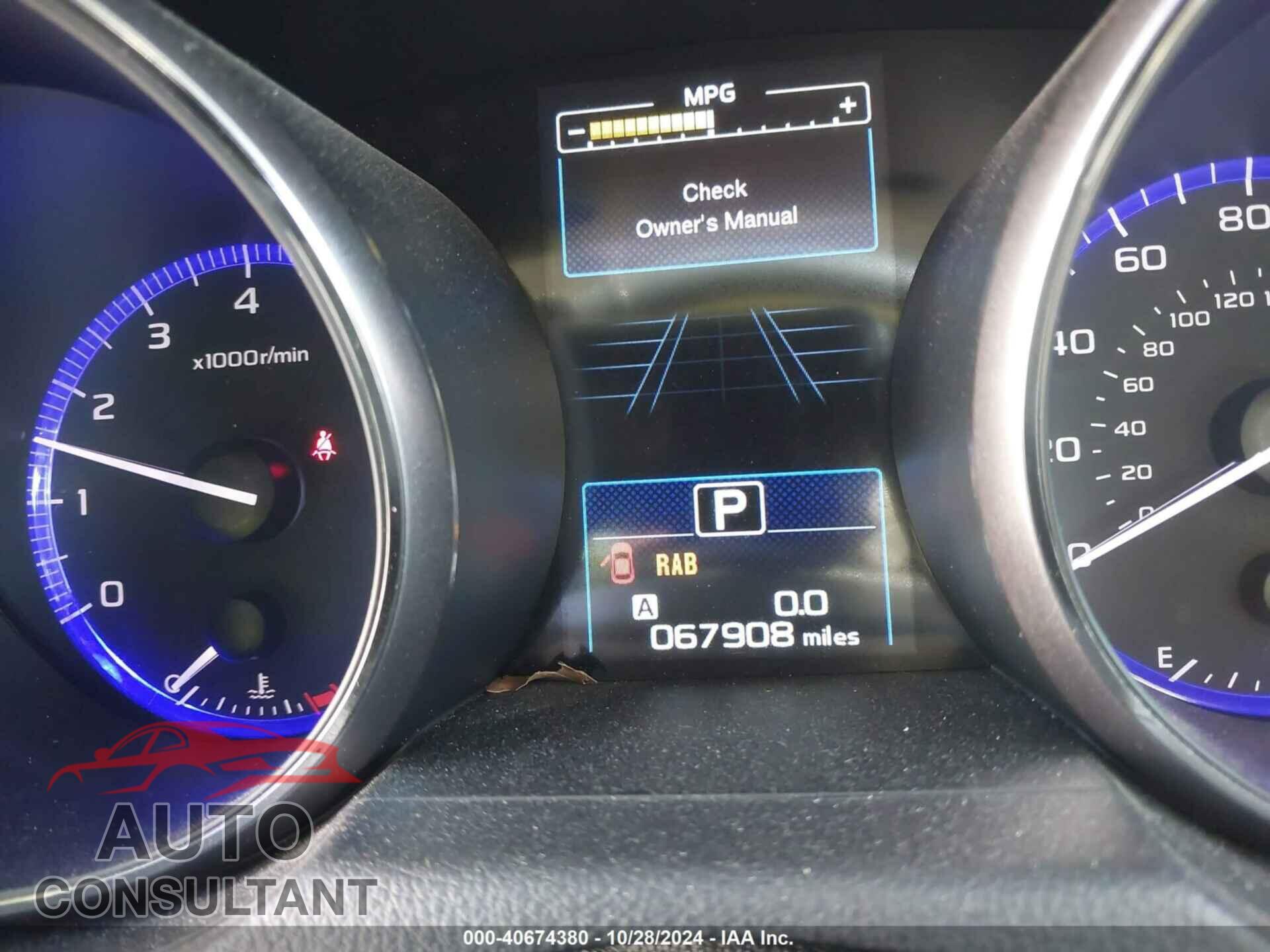 SUBARU OUTBACK 2017 - 4S4BSENC0H3327538