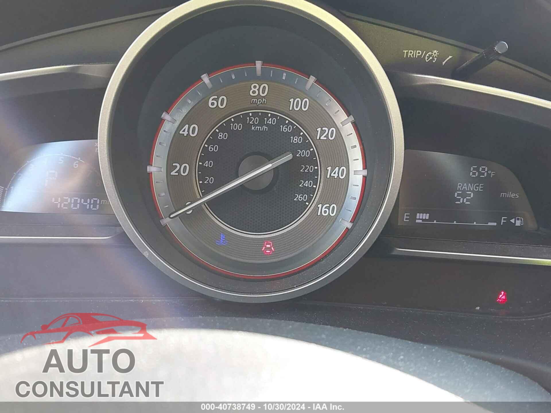 MAZDA MAZDA3 2014 - JM1BM1K78E1123334
