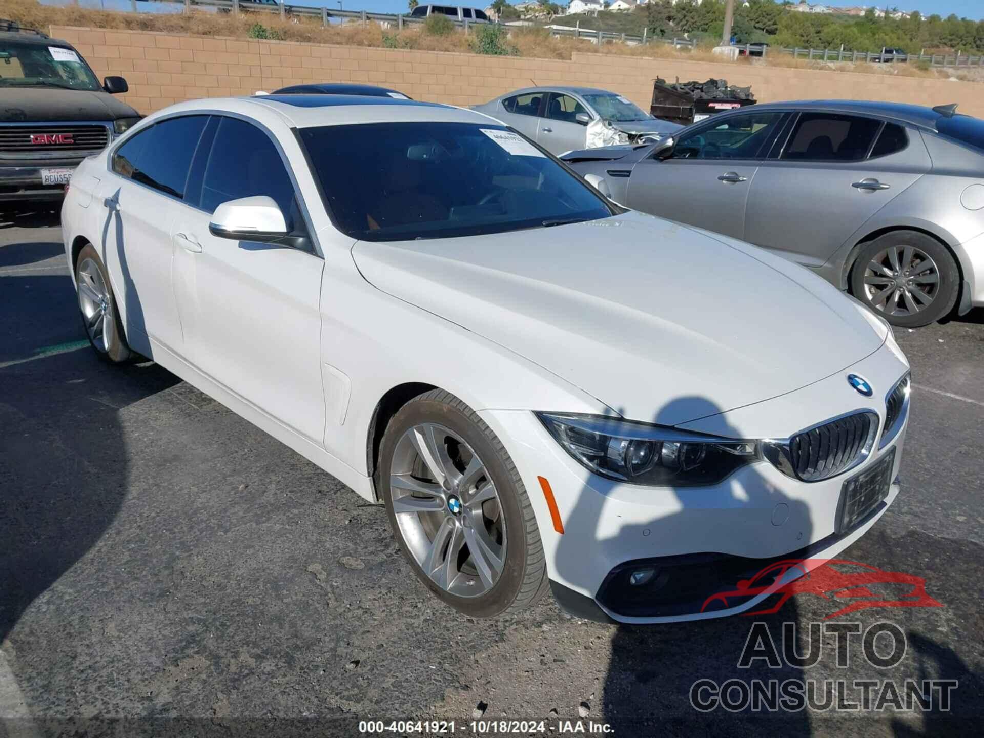 BMW 430I GRAN COUPE 2019 - WBA4J1C59KBM14037