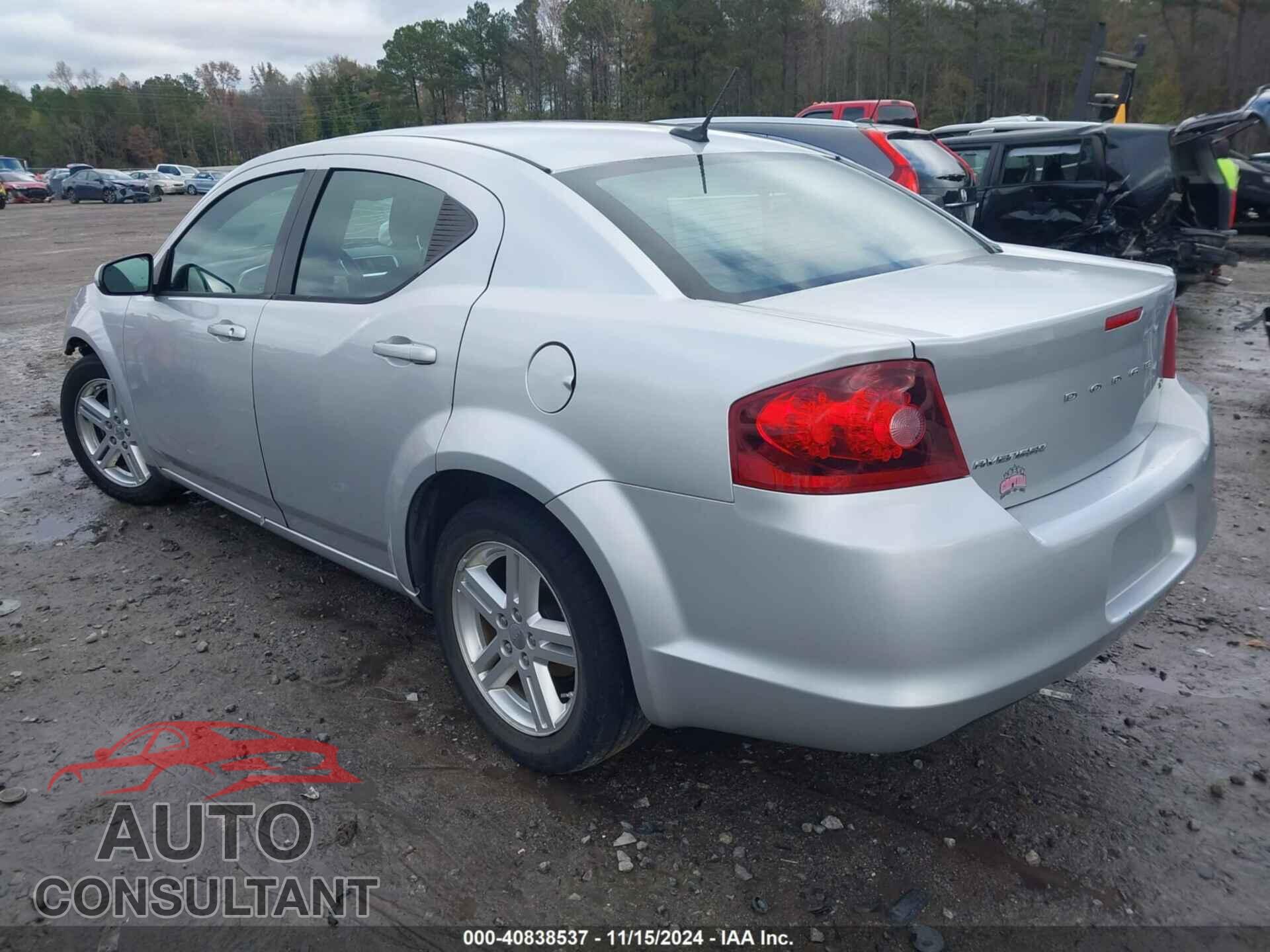 DODGE AVENGER 2012 - 1C3CDZCBXCN190047
