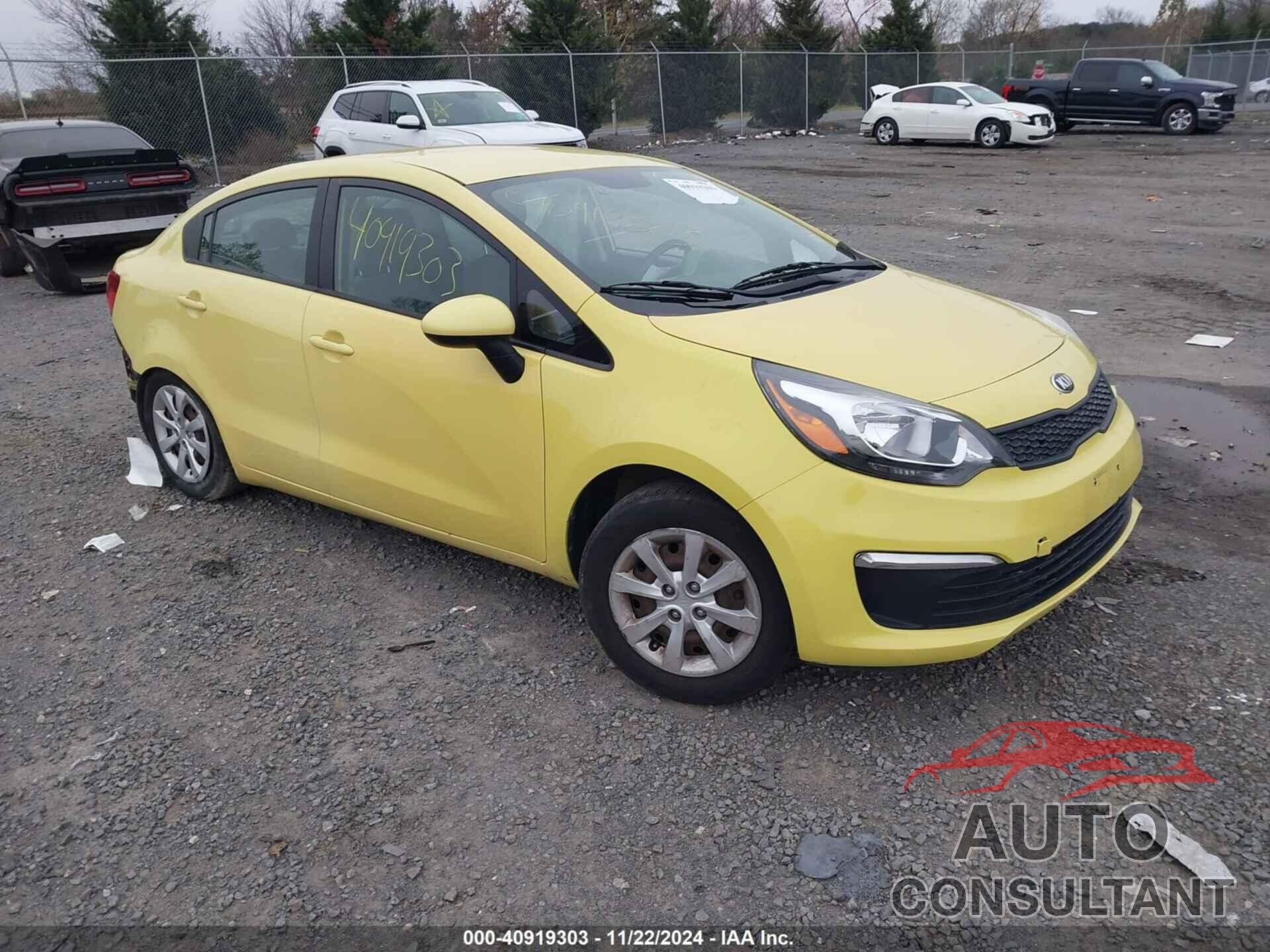 KIA RIO 2016 - KNADM4A36G6561622