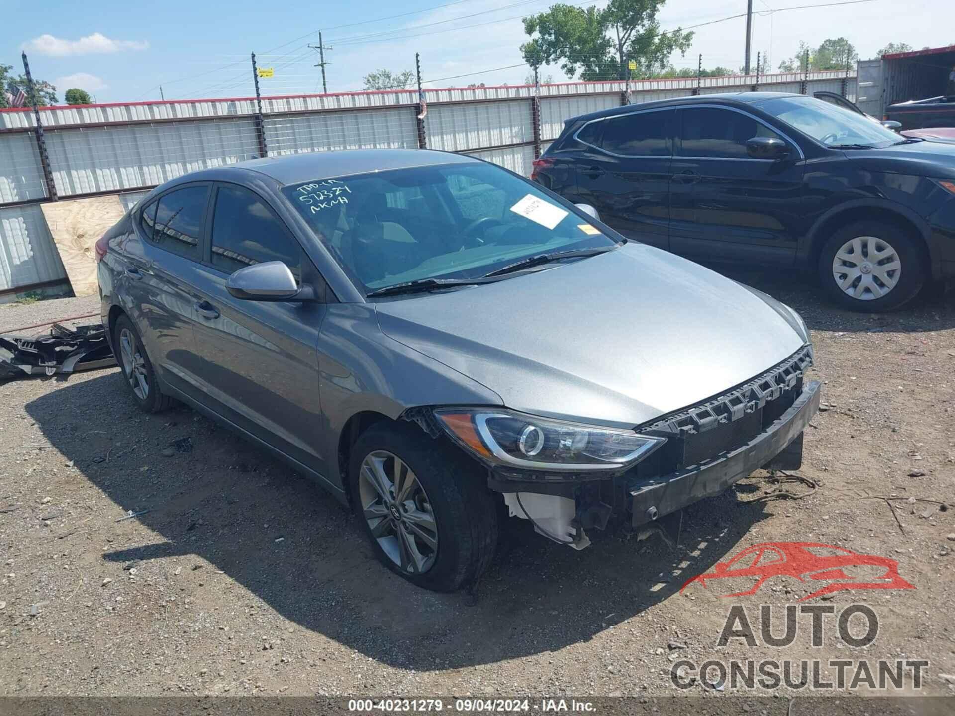 HYUNDAI ELANTRA 2017 - KMHD84LF8HU402401