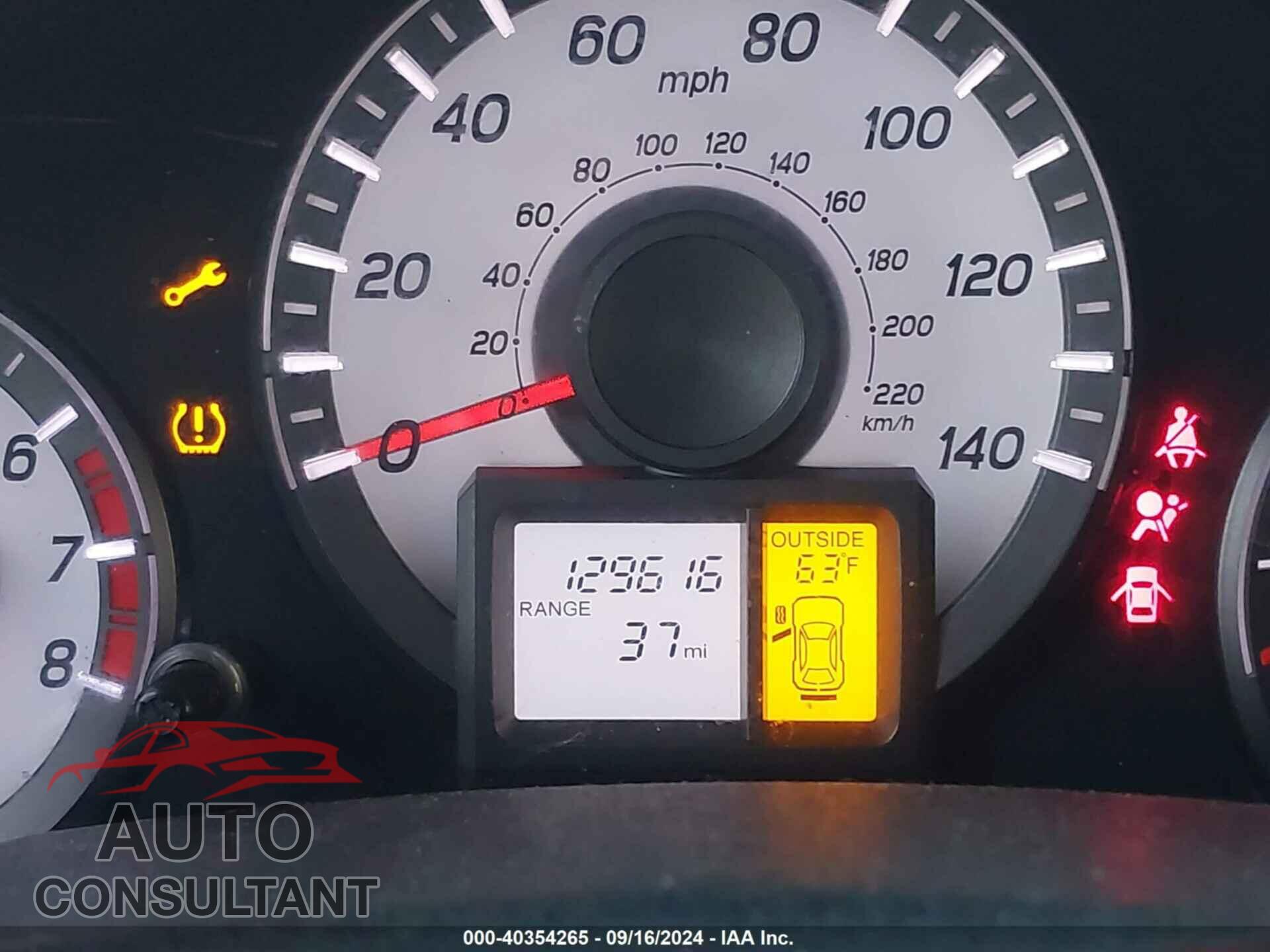 HONDA PILOT 2012 - 5FNYF3H54CB038050