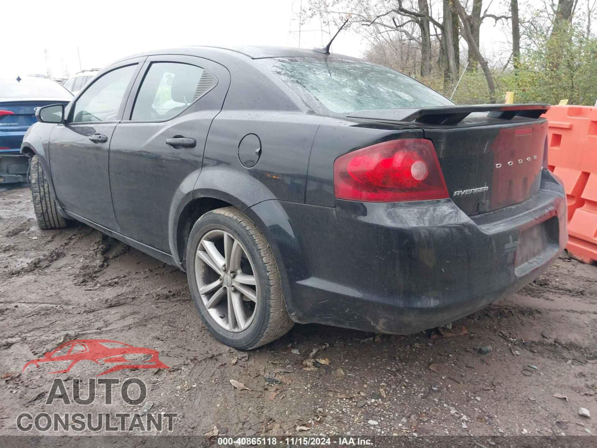 DODGE AVENGER 2012 - 1C3CDZCB3CN270564