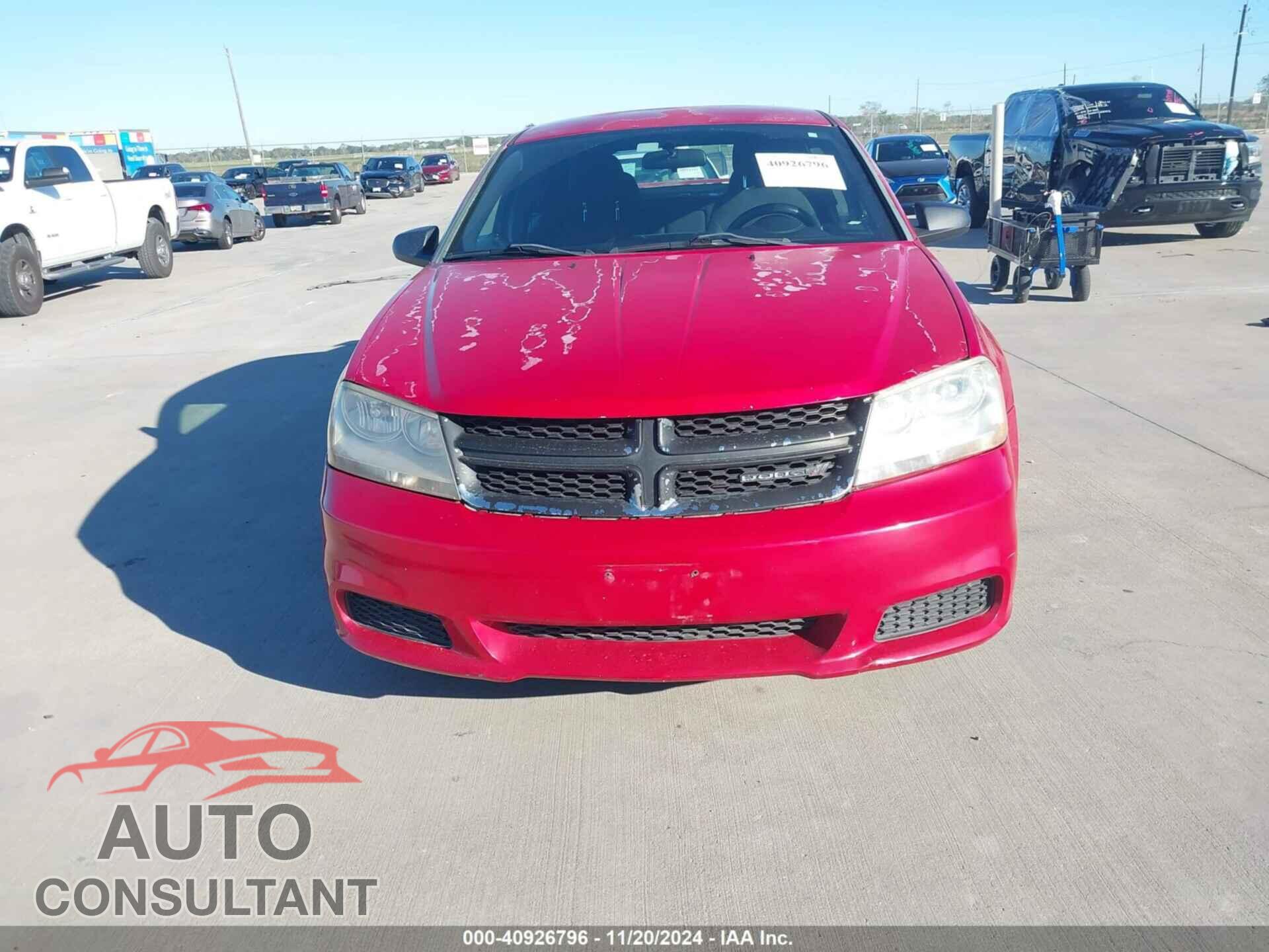 DODGE AVENGER 2013 - 1C3CDZAB5DN712703