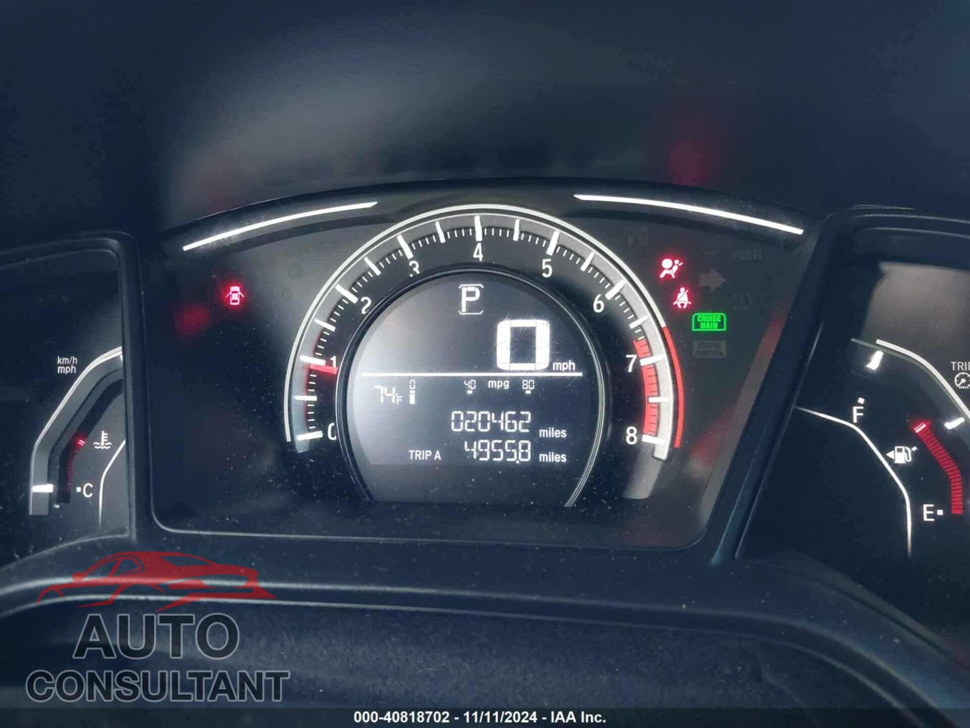 HONDA CIVIC 2018 - 2HGFC4B59JH304900
