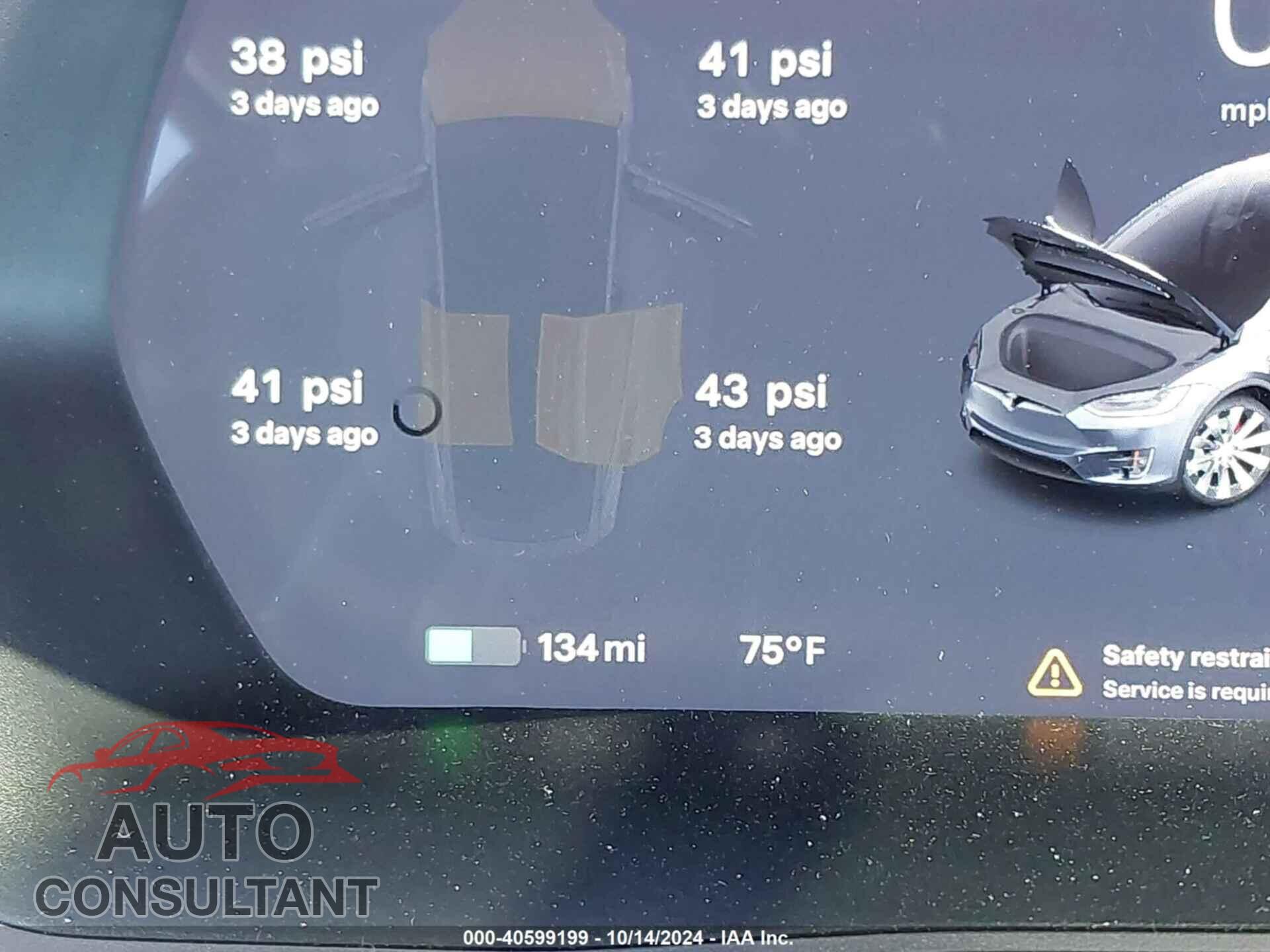 TESLA MODEL X 2019 - 5YJXCBE40KF181294