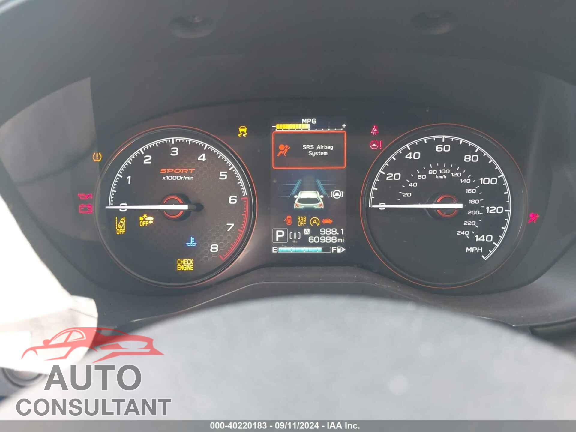 SUBARU FORESTER 2020 - JF2SKARC2LH562110