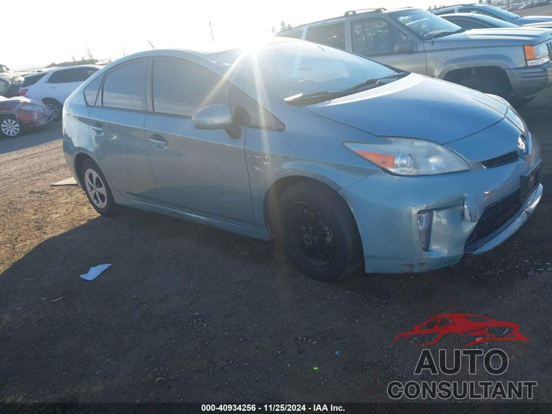 TOYOTA PRIUS 2012 - JTDKN3DU0C1563010