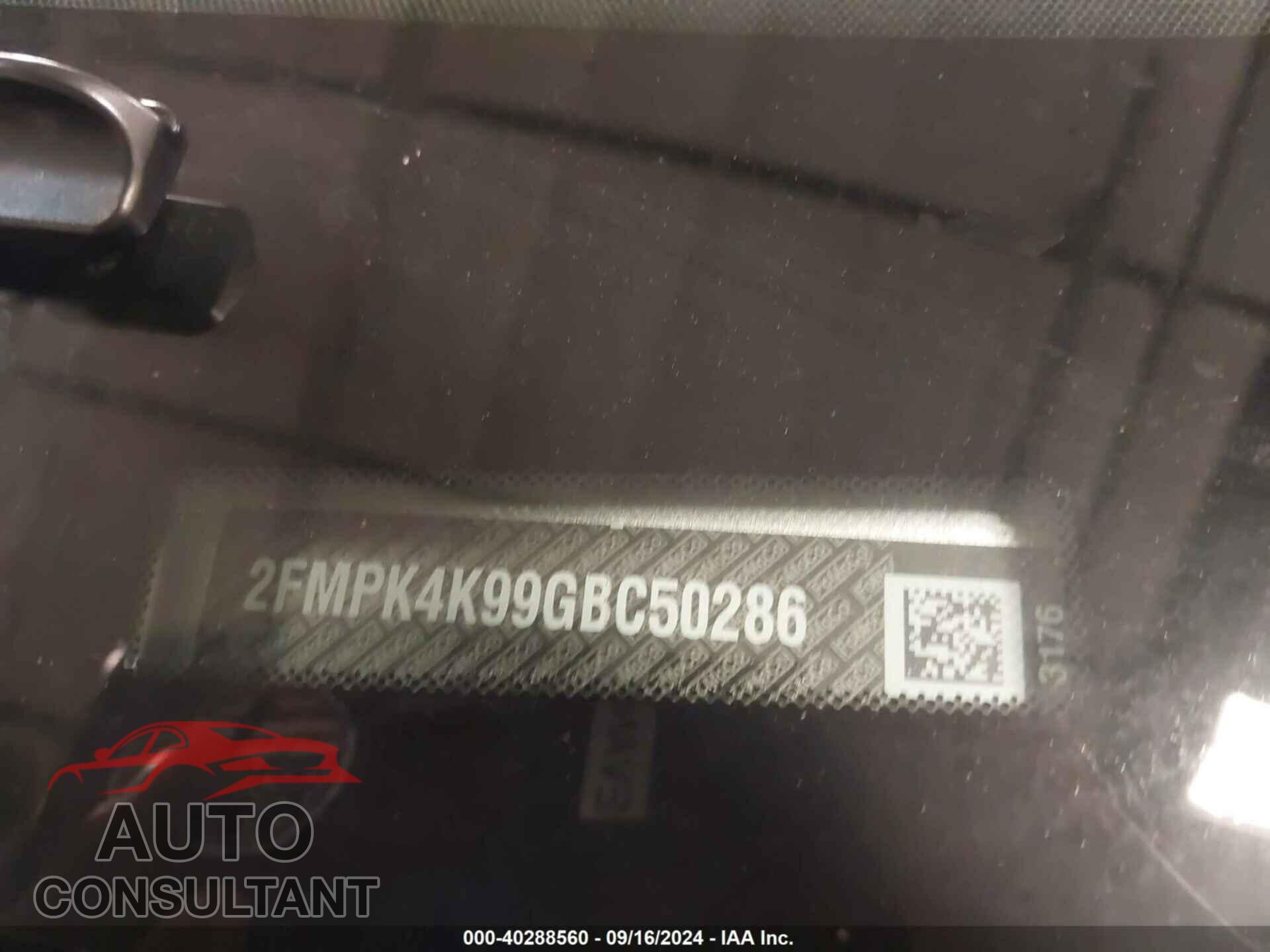 FORD EDGE 2016 - 2FMPK4K99GBC50286