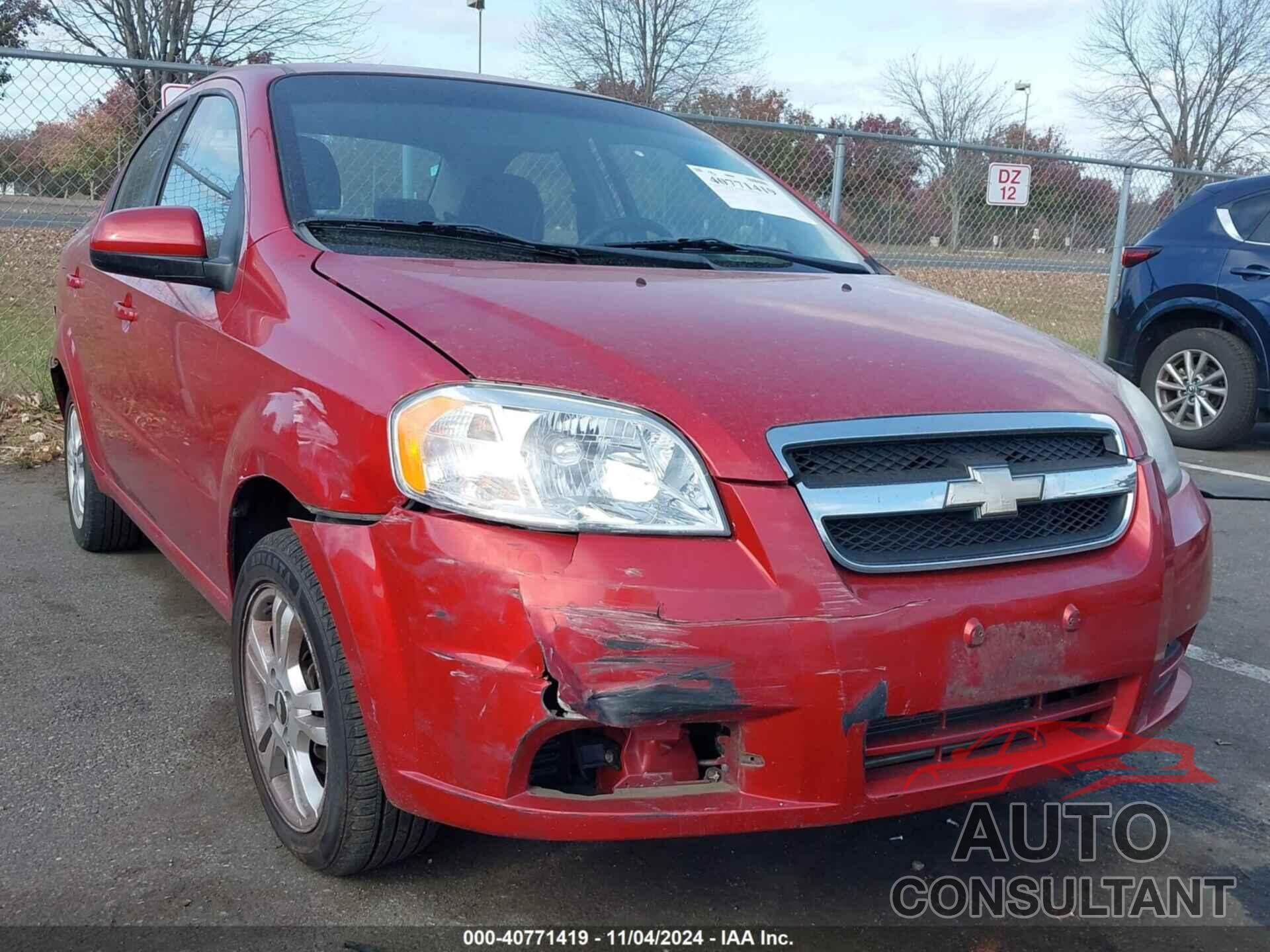 CHEVROLET AVEO 2011 - KL1TD5DE7BB185439