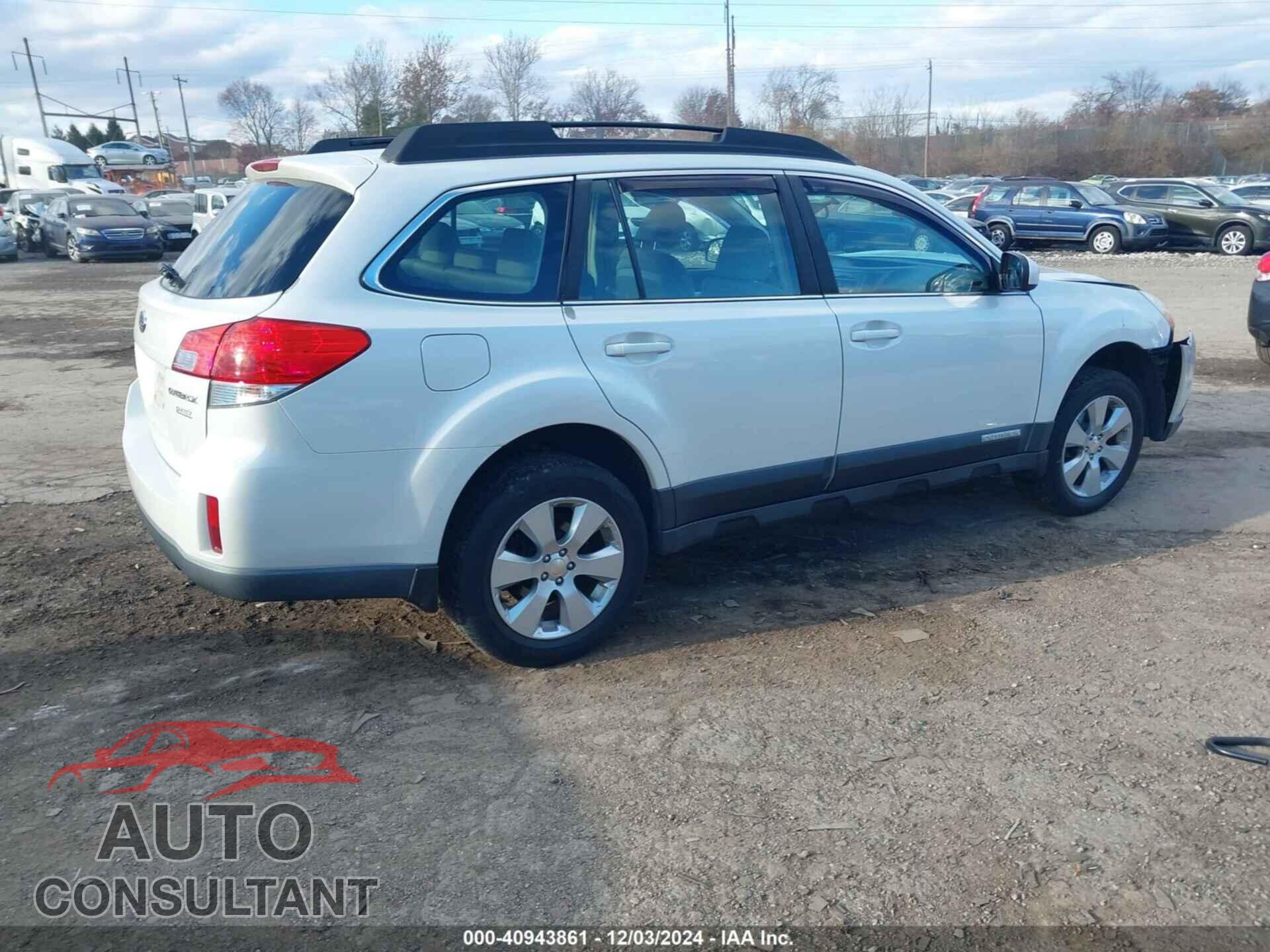 SUBARU OUTBACK 2012 - 4S4BRBAC4C3236569