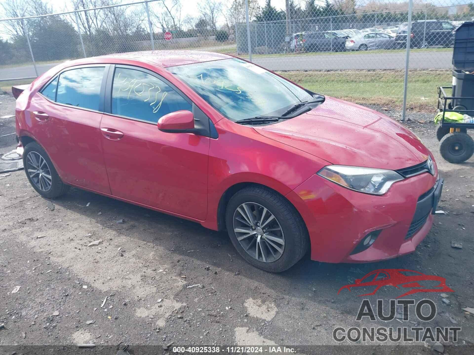 TOYOTA COROLLA 2016 - 2T1BURHE4GC518758