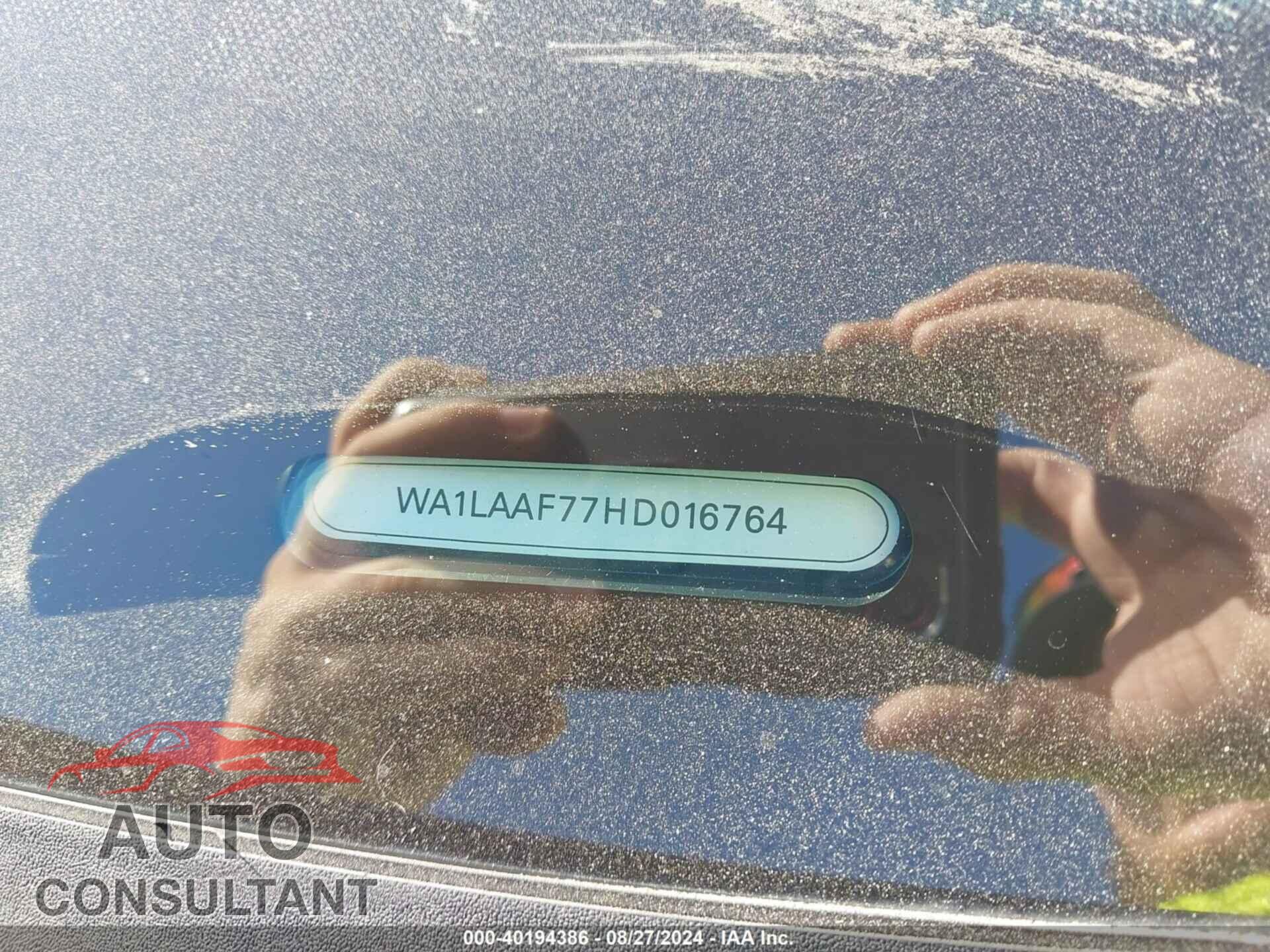 AUDI Q7 2017 - WA1LAAF77HD016764