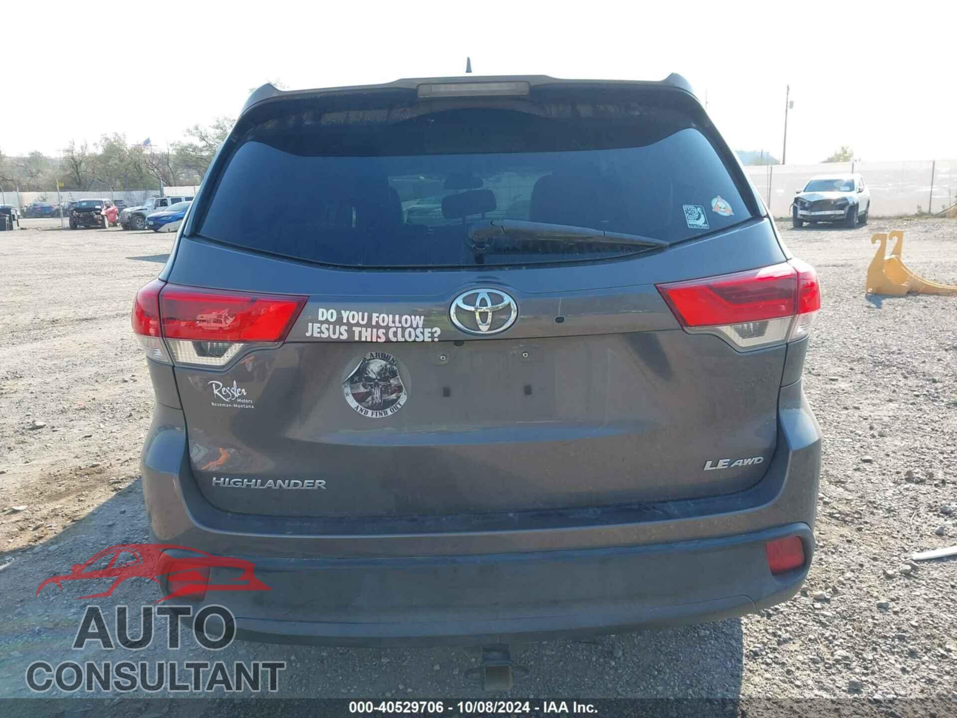 TOYOTA HIGHLANDER 2017 - 5TDBZRFH8HS402650