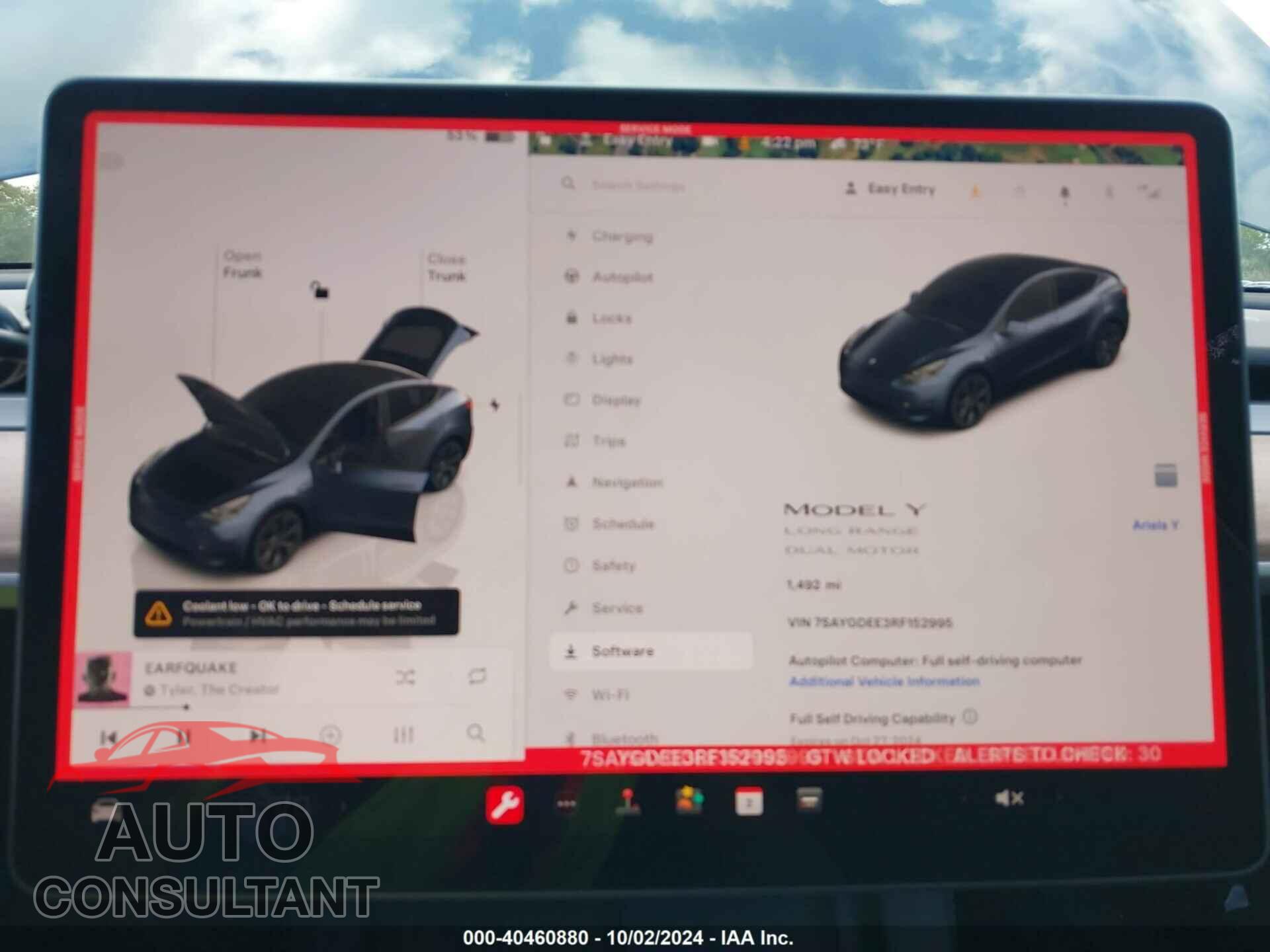 TESLA MODEL Y 2024 - 7SAYGDEE3RF152995