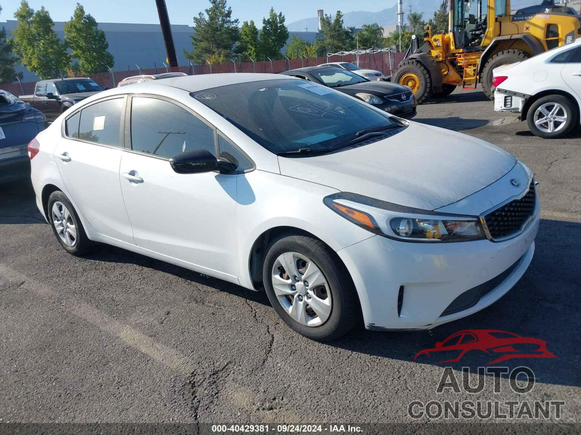 KIA FORTE 2017 - 3KPFL4A76HE123521