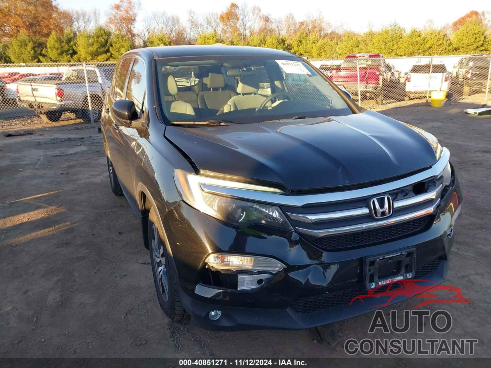 HONDA PILOT 2016 - 5FNYF6H30GB054834