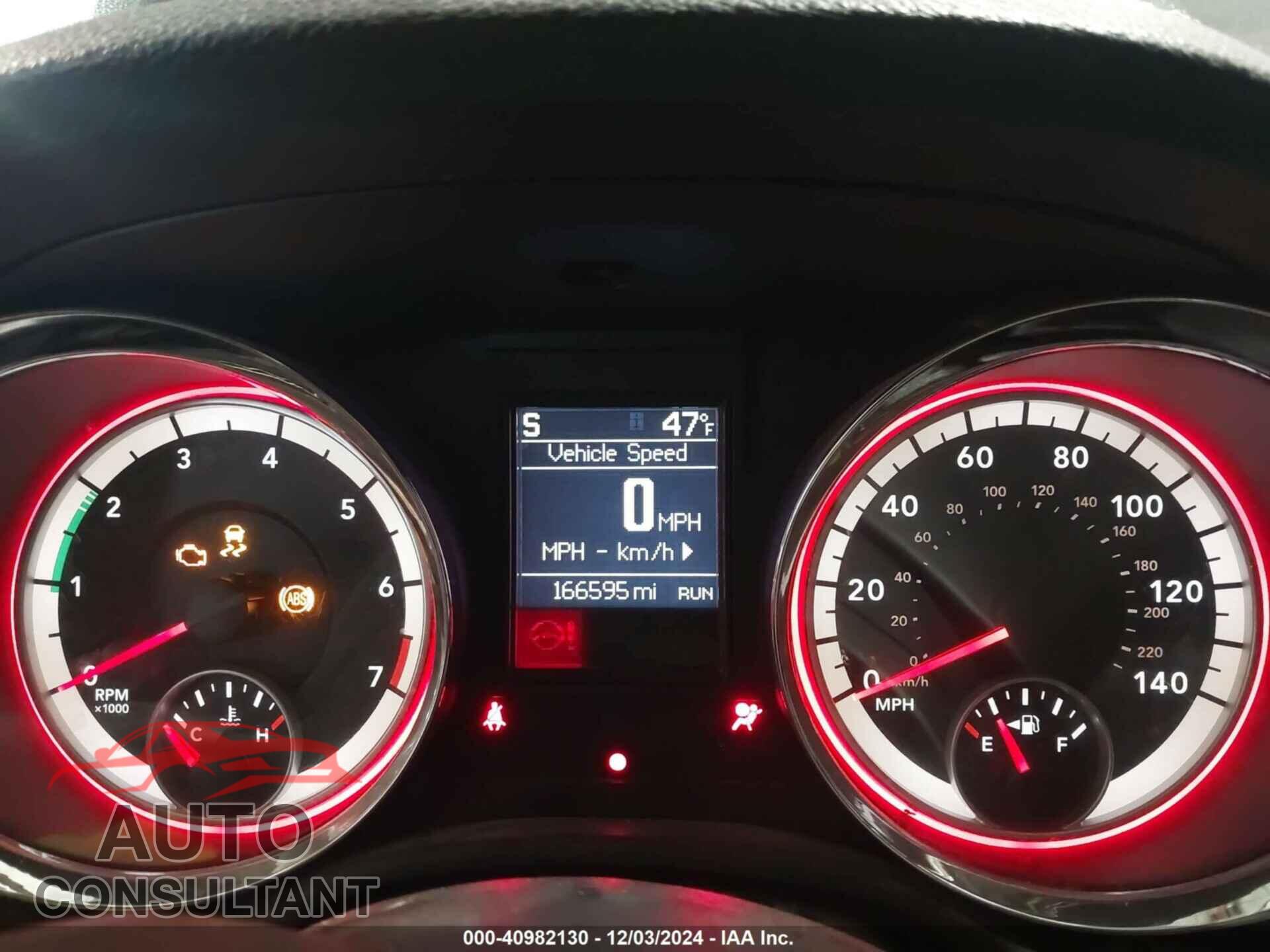 DODGE DURANGO 2012 - 1C4RDHAG1CC266555