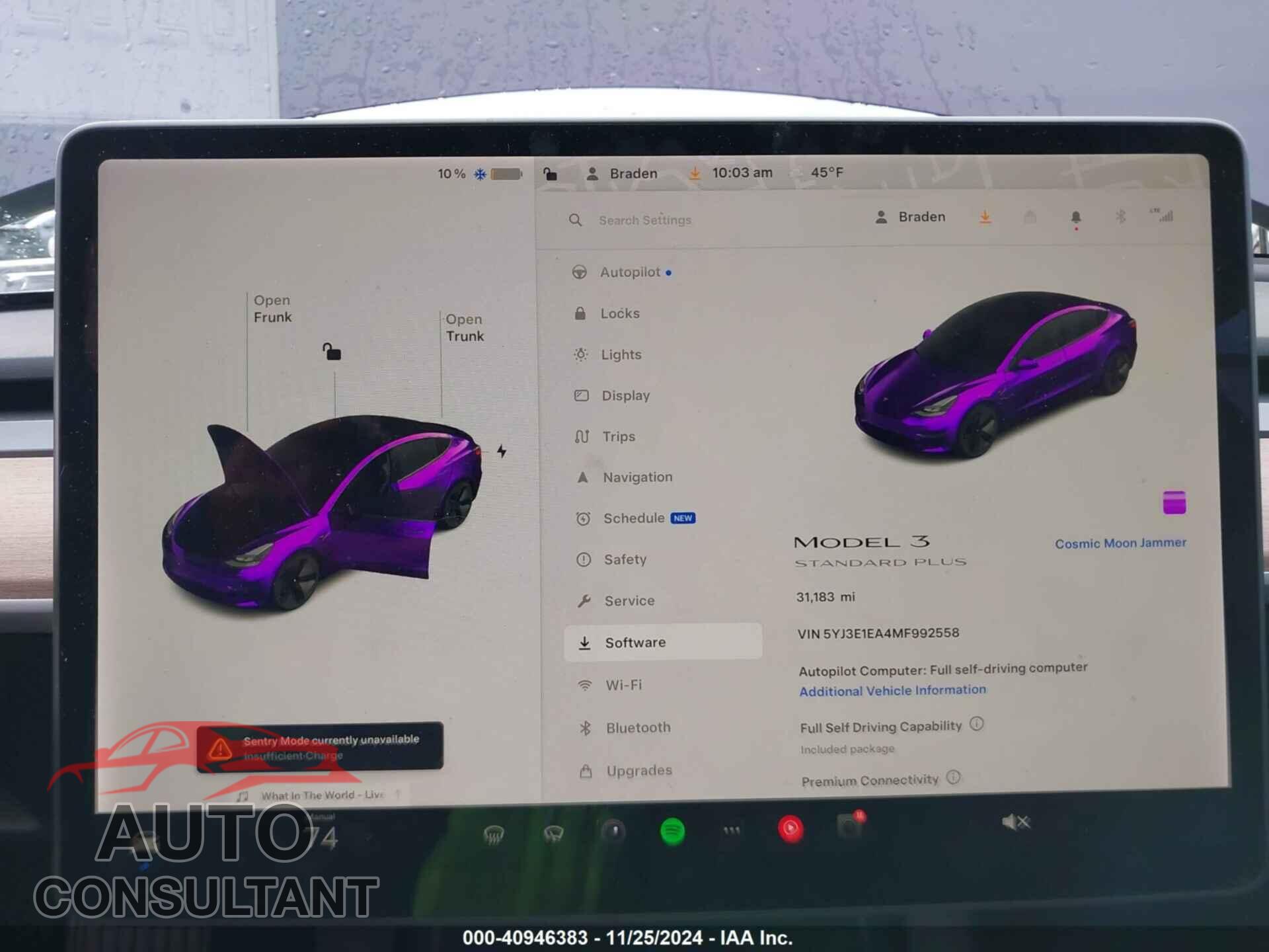 TESLA MODEL 3 2021 - 5YJ3E1EA4MF992558
