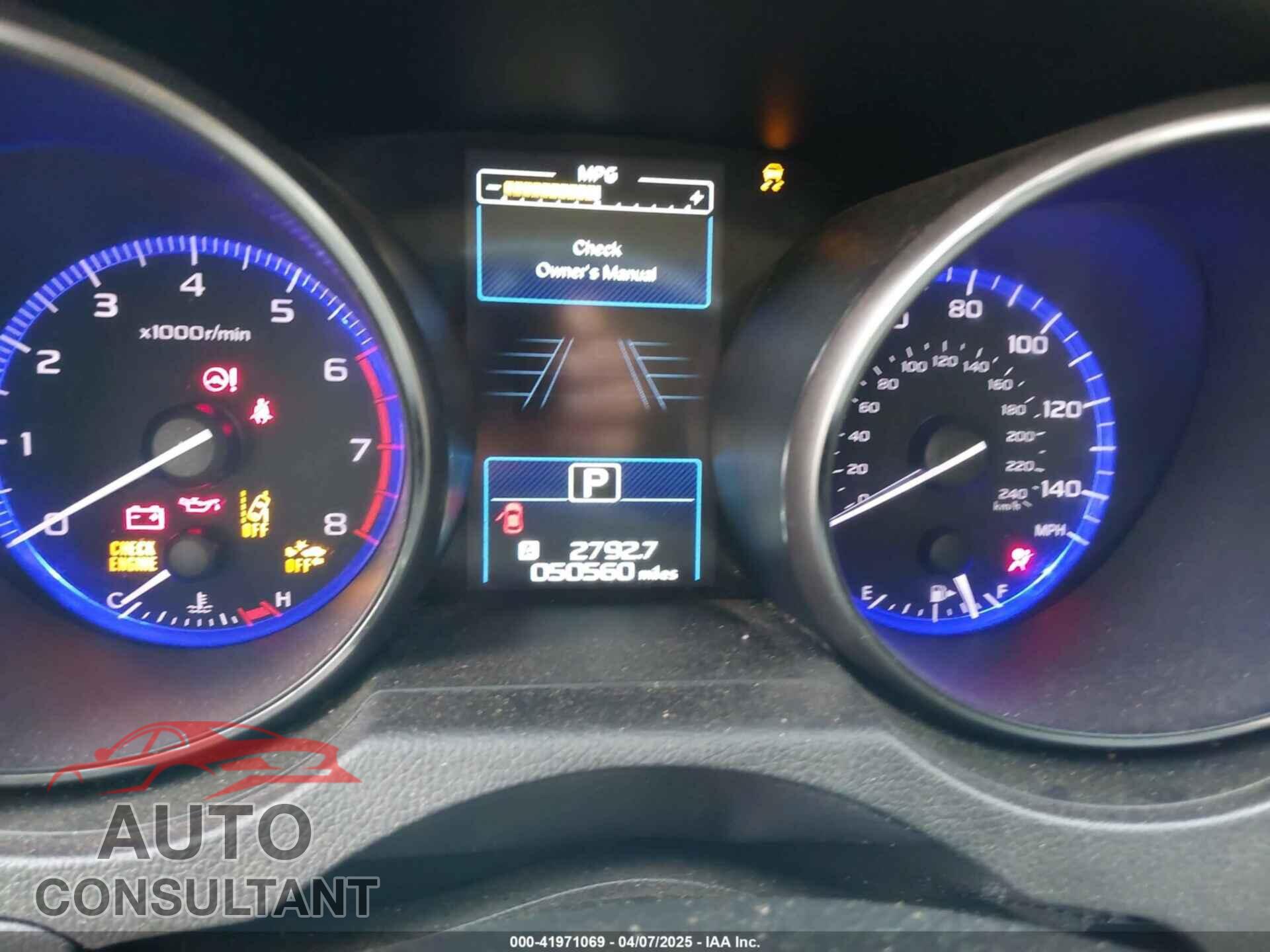 SUBARU OUTBACK 2015 - 4S4BSBNC2F3357801
