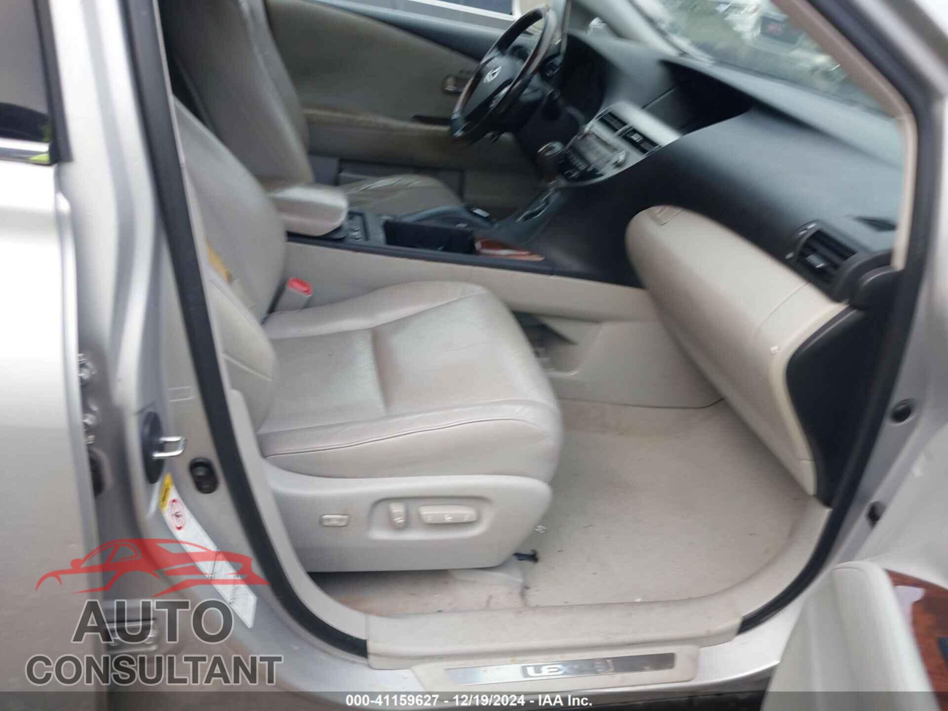 LEXUS RX 350 2010 - 2T2BK1BA0AC014496