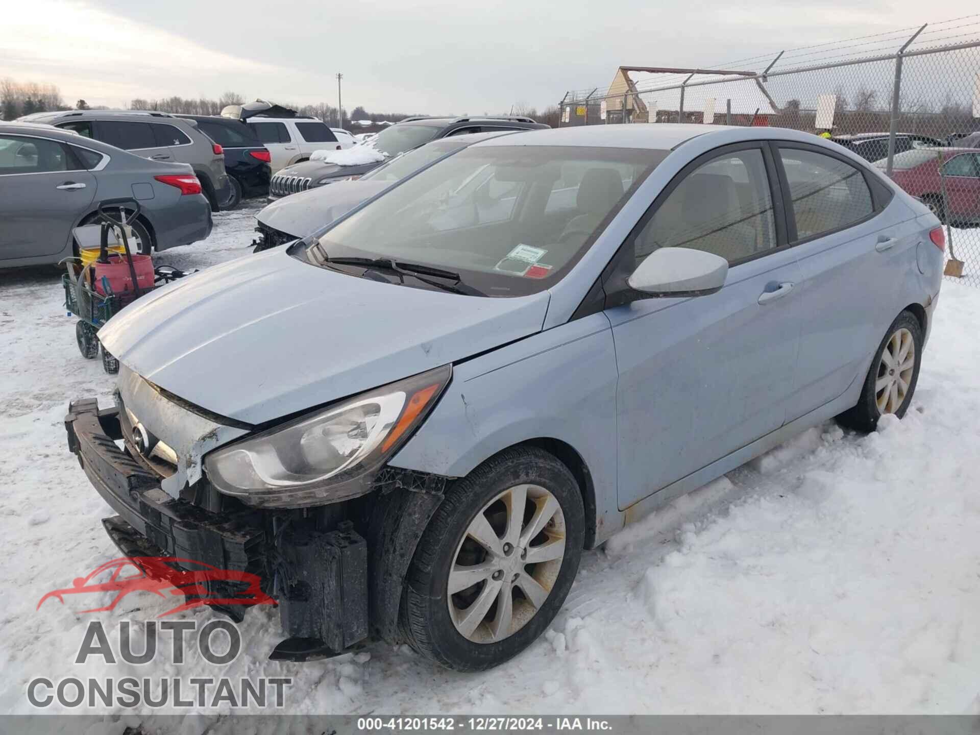 HYUNDAI ACCENT 2012 - KMHCU4AE0CU136236