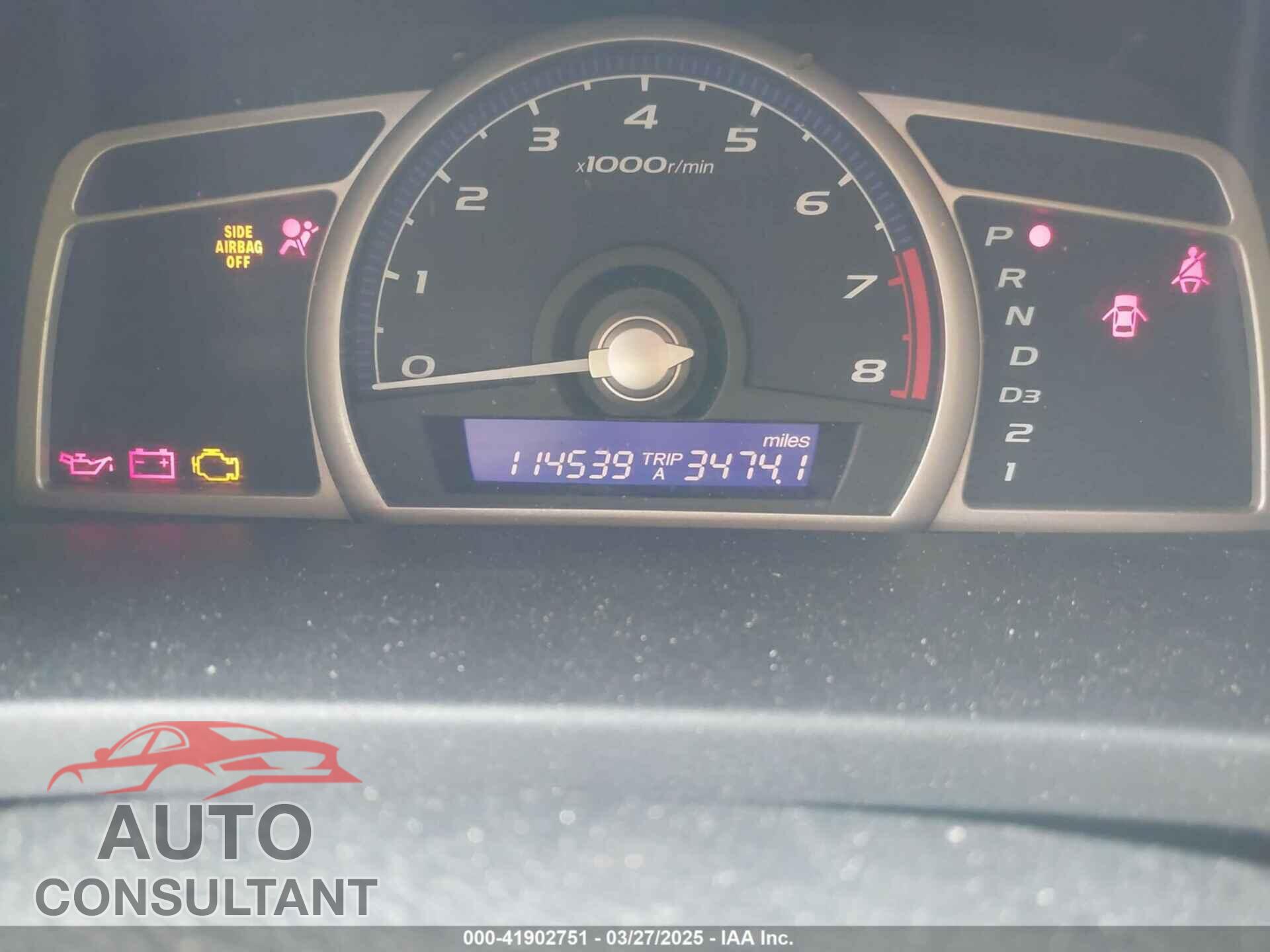 HONDA CIVIC 2010 - 19XFA1F3XAE016391