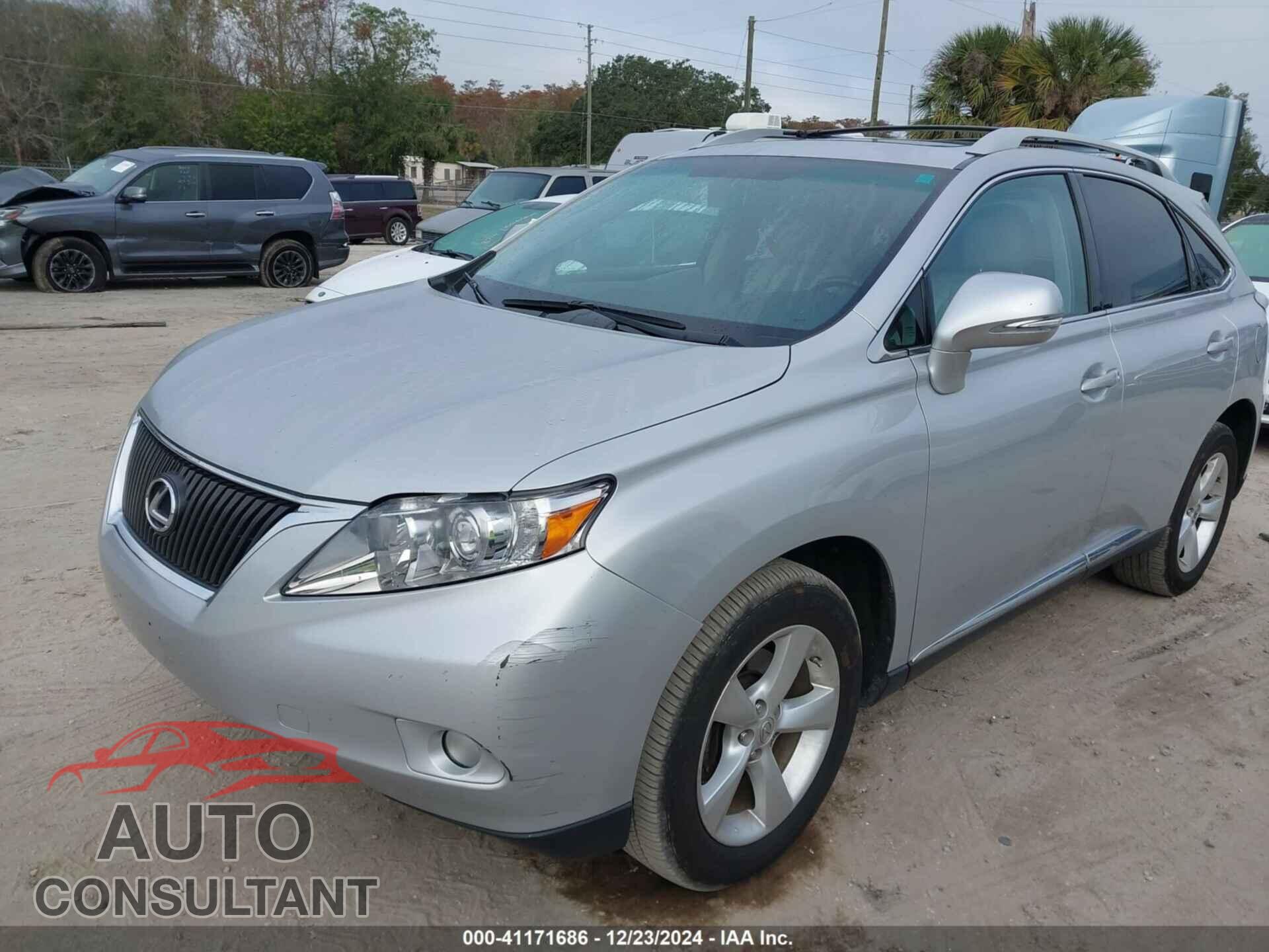 LEXUS RX 350 2011 - 2T2BK1BA2BC086625