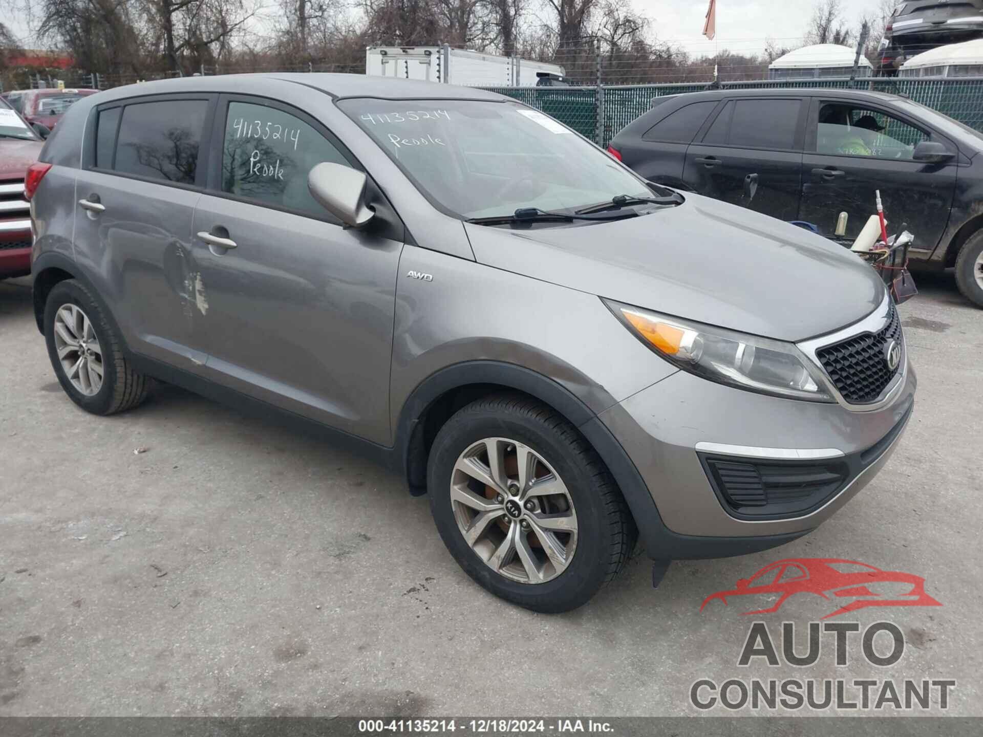 KIA SPORTAGE 2016 - KNDPBCAC3G7810596