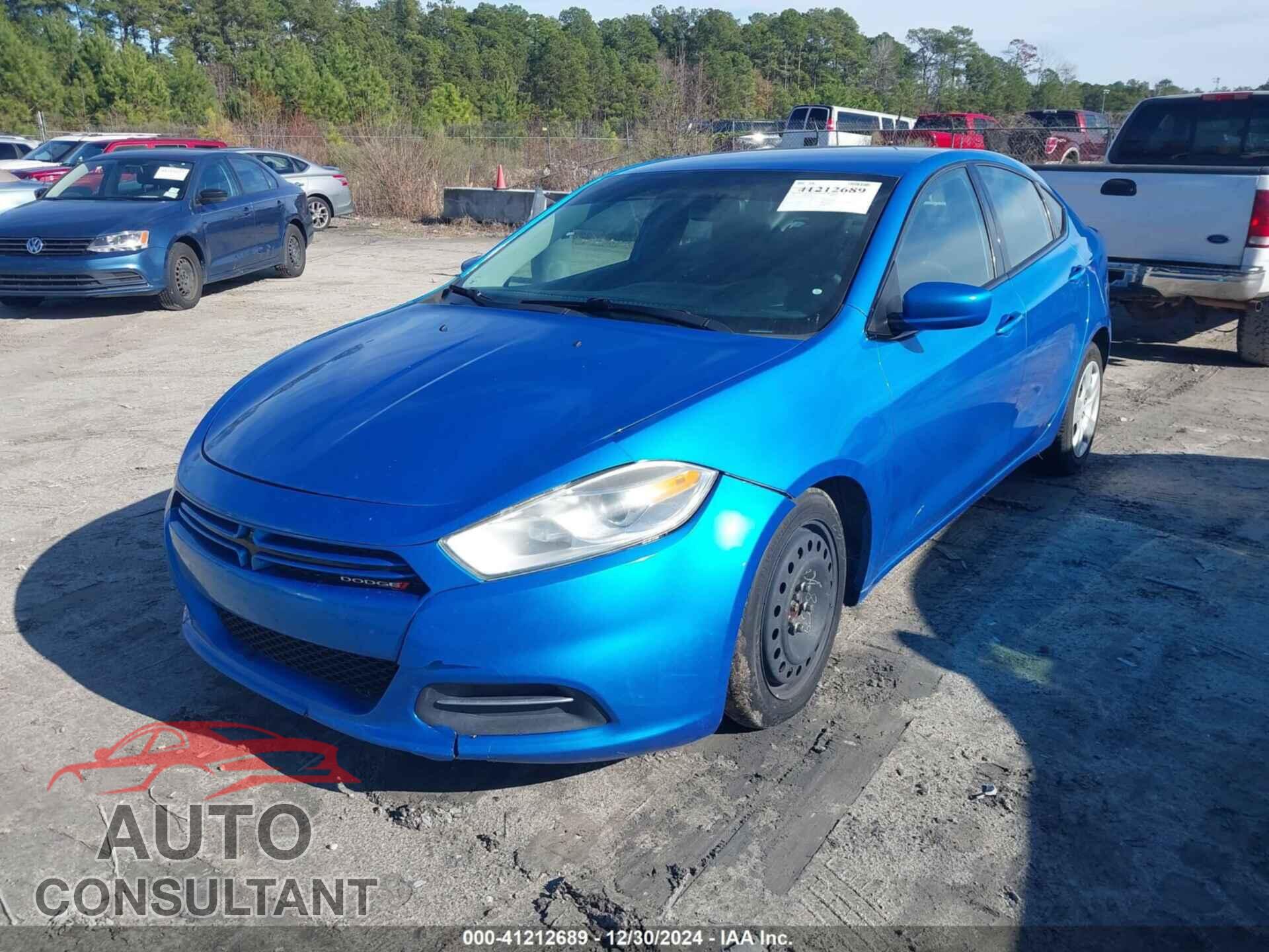 DODGE DART 2016 - 1C3CDFAA7GD539444